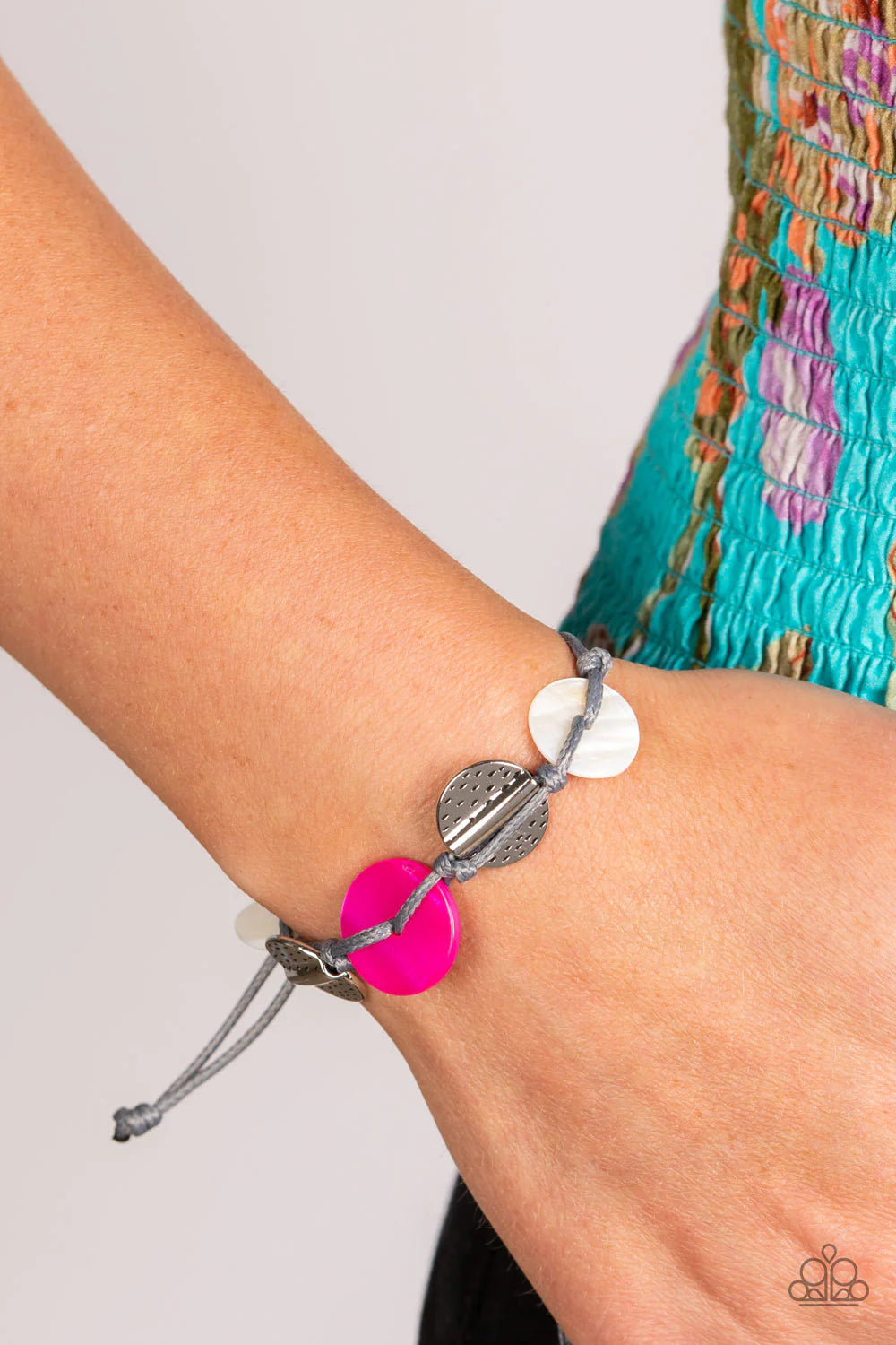 Shore Up - Pink Bracelet - Paparazzi Accessories - Alies Bling Bar