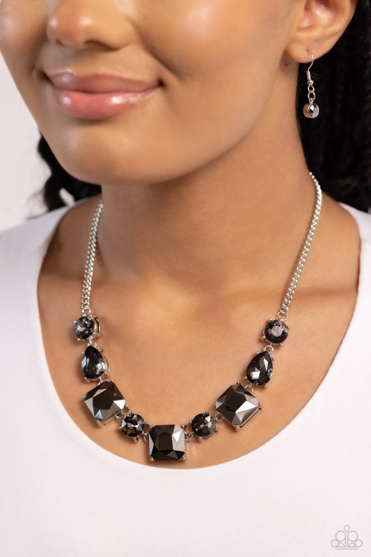 Elevated Edge - Silver Necklace - Paparazzi Accessories - Alies Bling Bar
