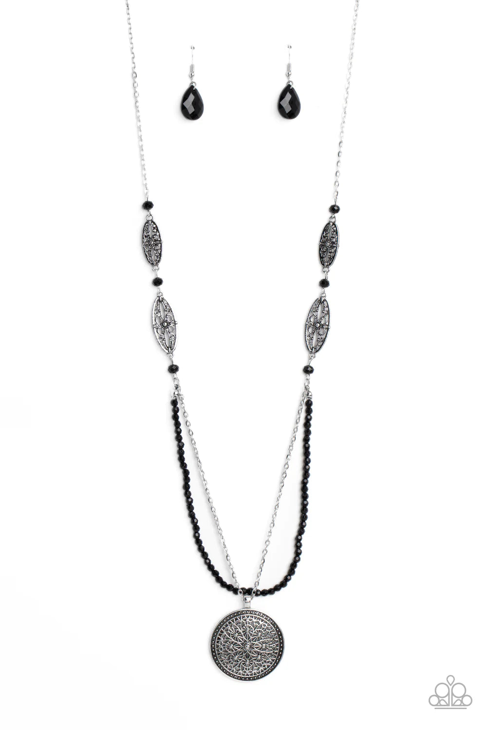 Garden of Grace - Black Necklace - Paparazzi Accessories - Alies Bling Bar