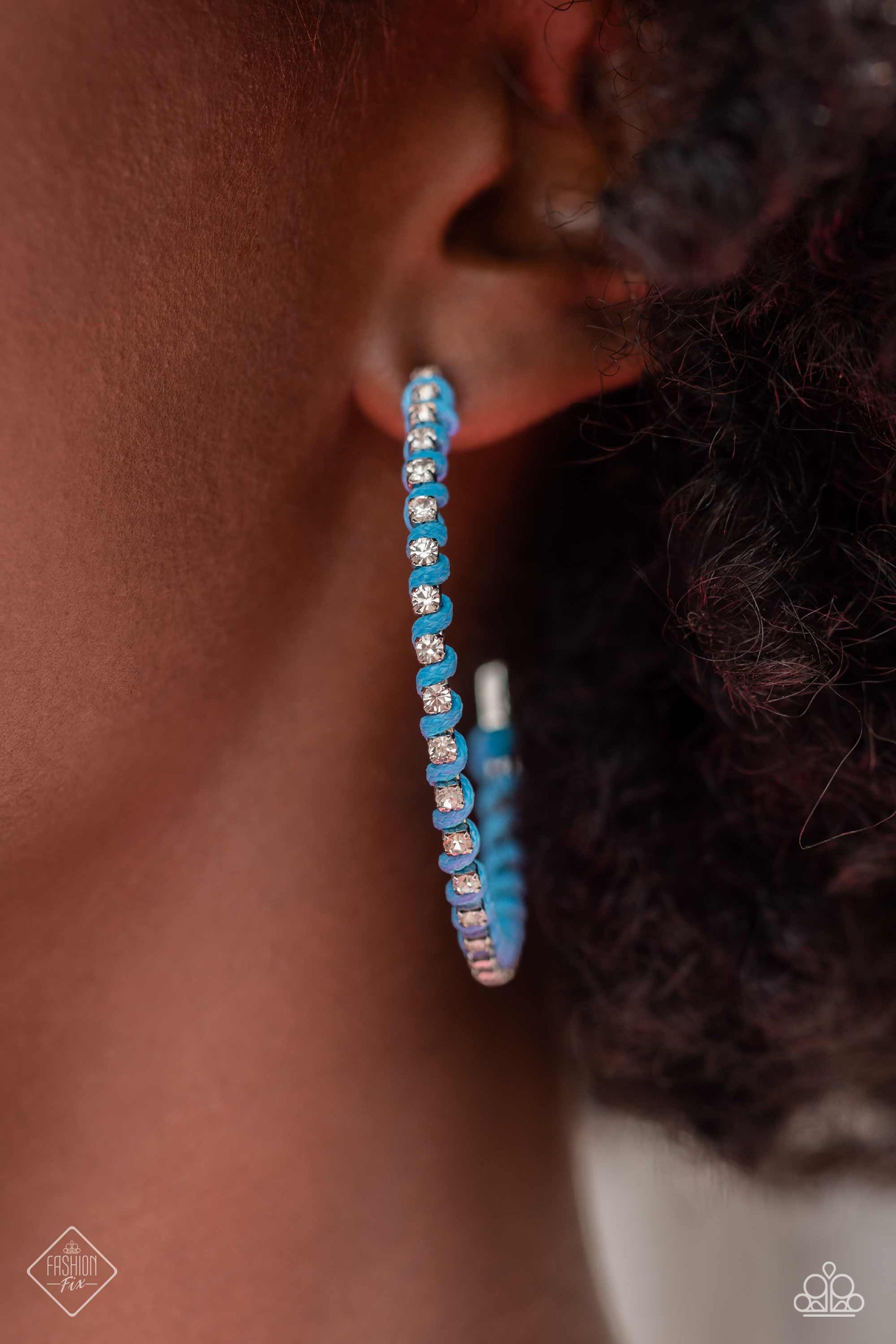 Put a STRING on It - Blue Earrings - Paparazzi Accessories - Fashion Fix - Alies Bling Bar