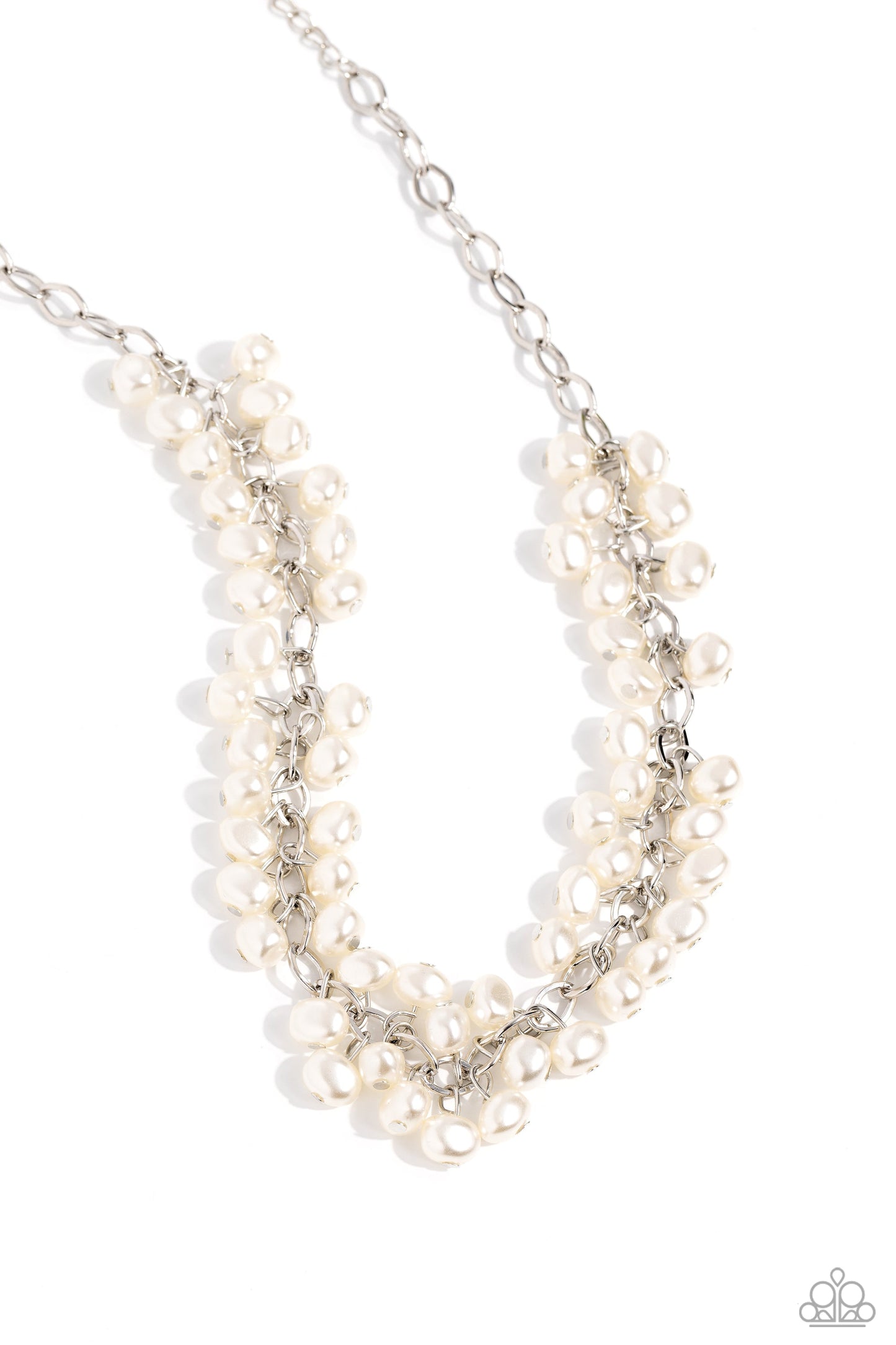 Pearl Parlor - White Necklace - Paparazzi Accessories - Alies Bling Bar