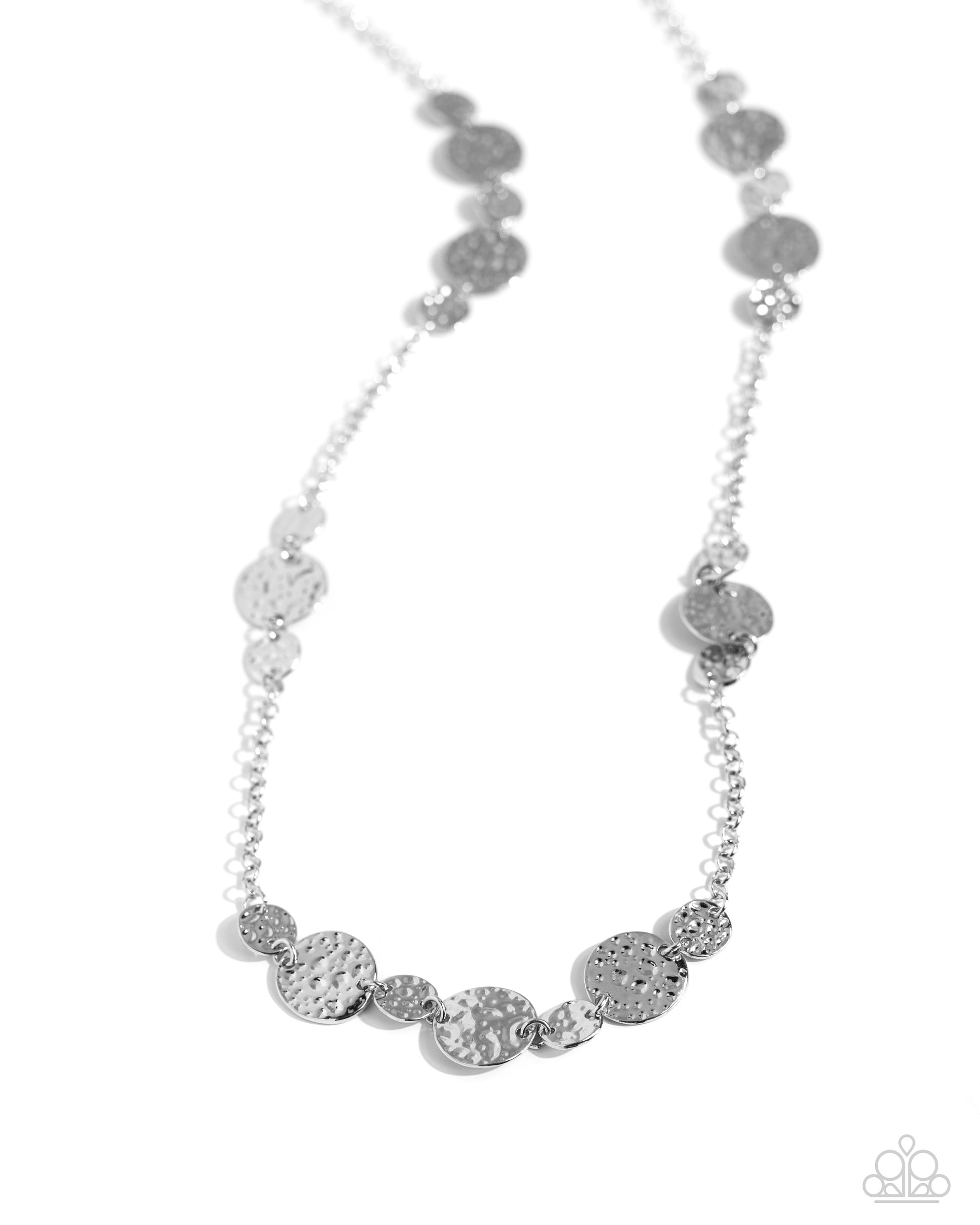 Elongated Elegance - Silver Necklace - Paparazzi Accessories - Alies Bling Bar