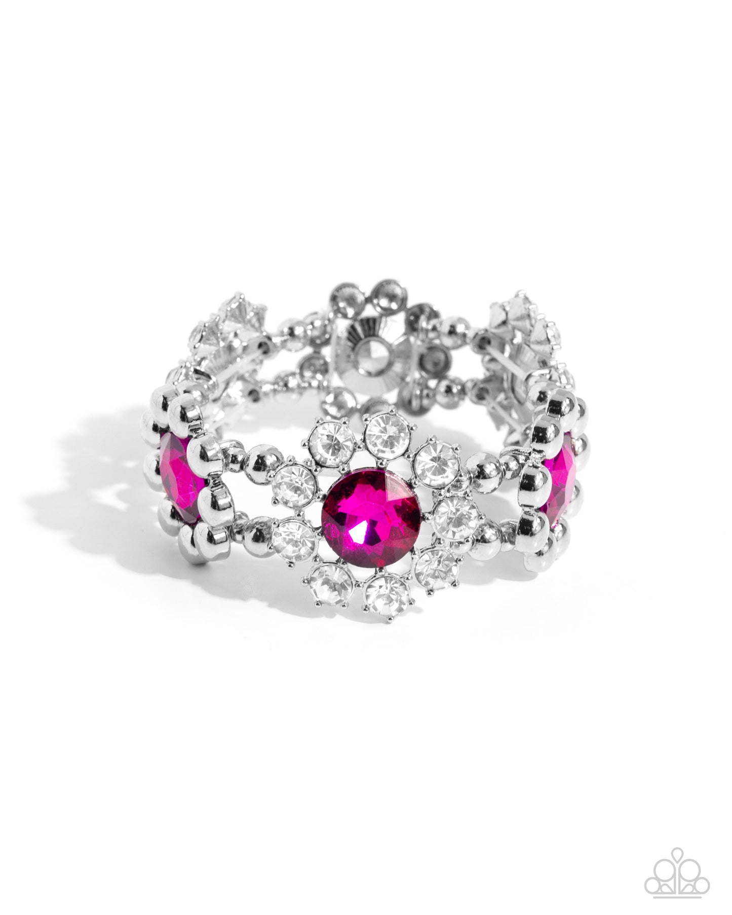 Pact of Petals - Pink Bracelet - Paparazzi Accessories - Alies Bling Bar