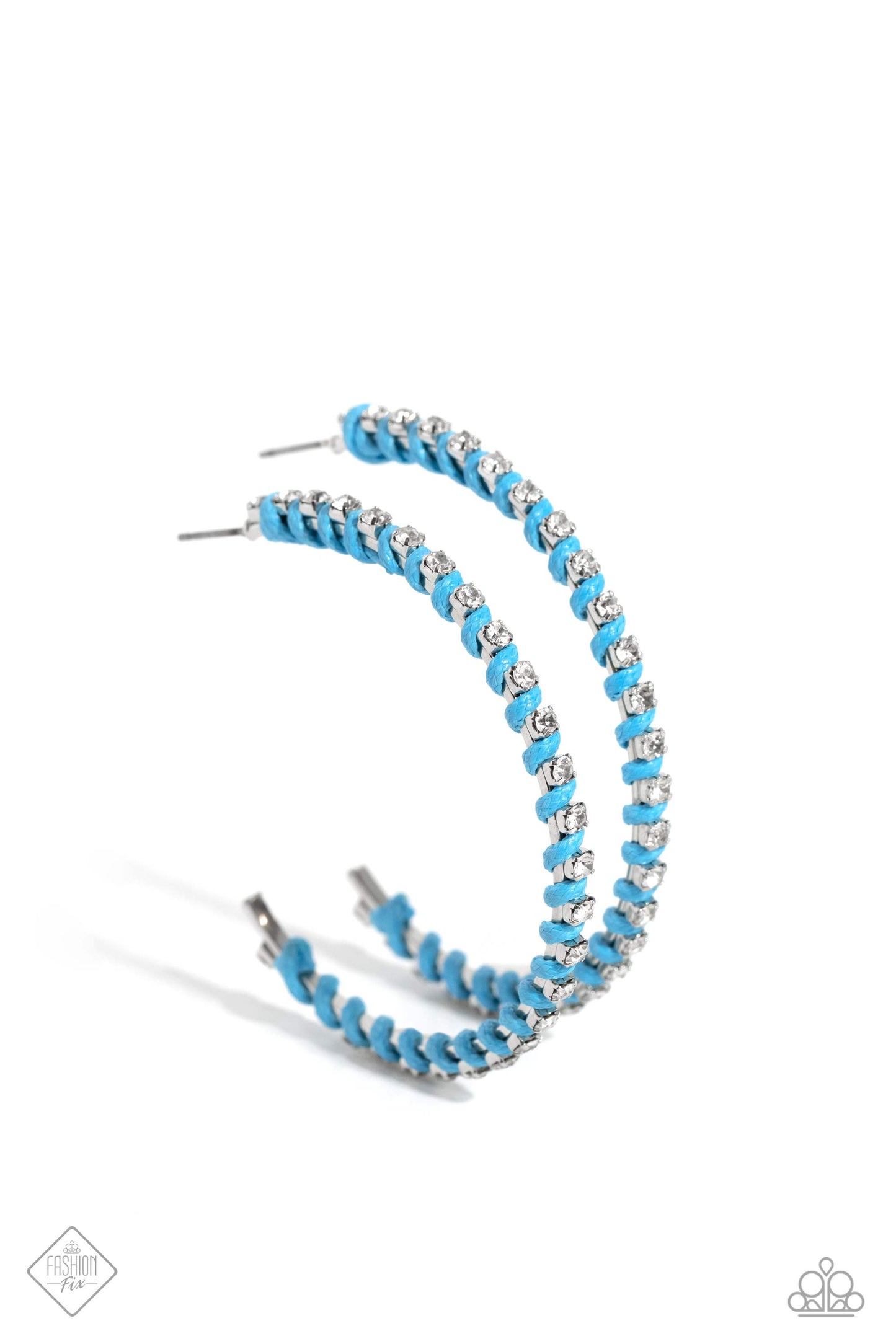 Put a STRING on It - Blue Earrings - Paparazzi Accessories - Fashion Fix - Alies Bling Bar