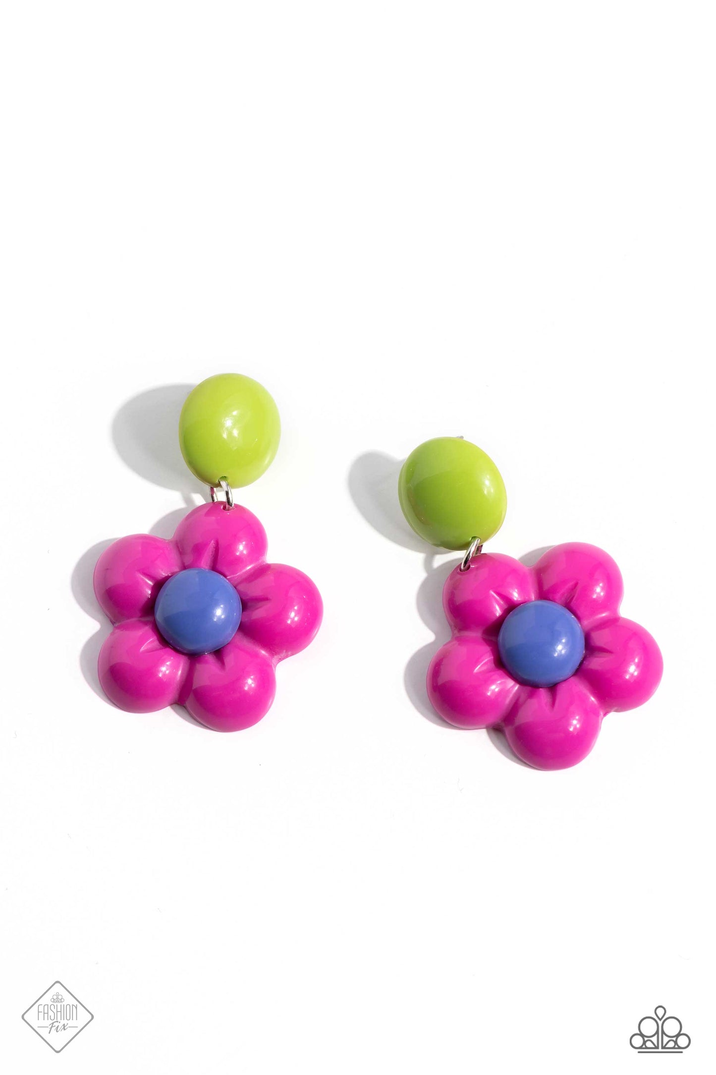 Poppin Posies - Pink Earrings - Paparazzi Accessories - November 2023 Fashion Fix - Alies Bling Bar