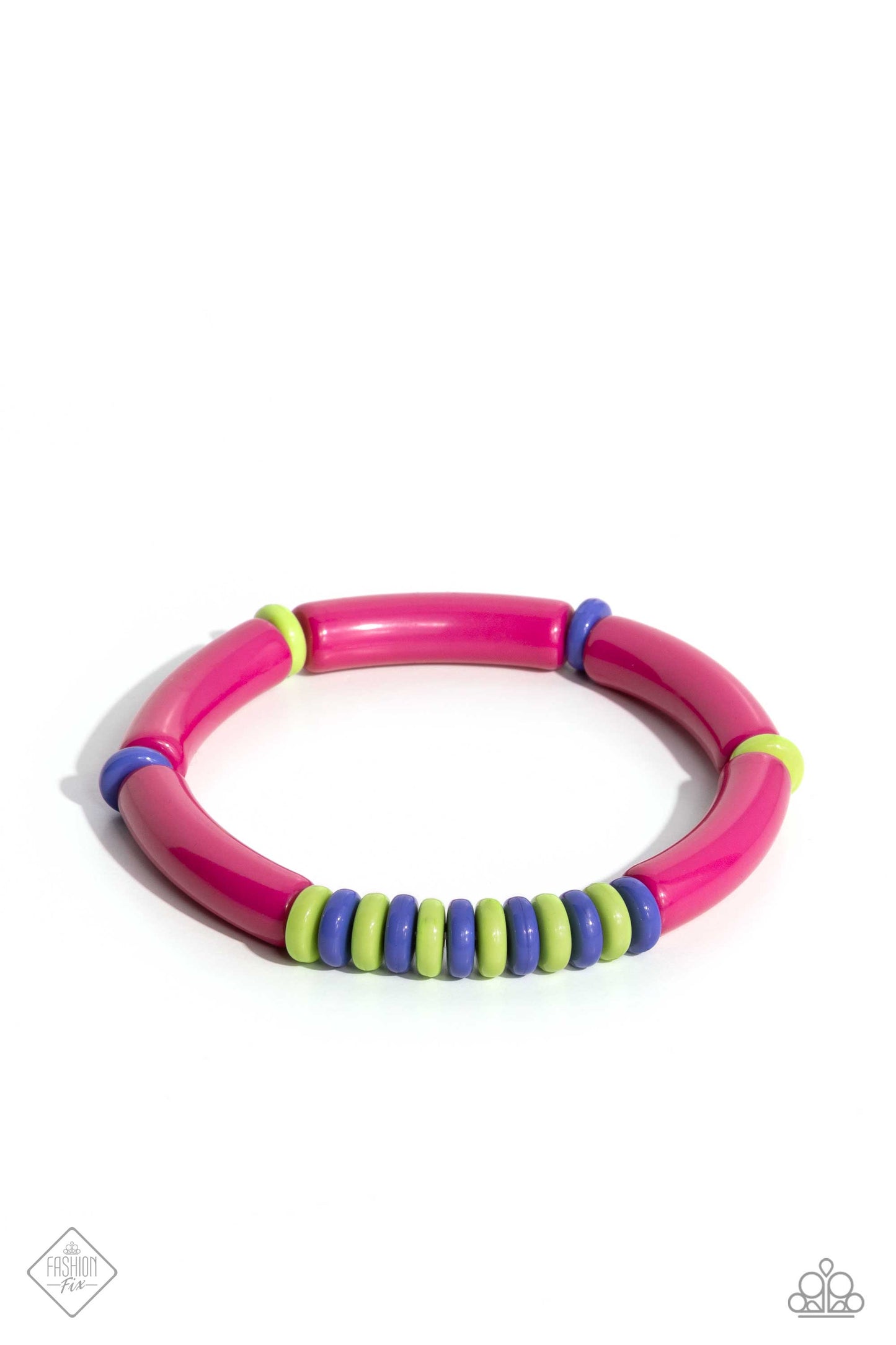 Poppin Pattern - Pink Bracelet - Paparazzi Accessories - November 2023 Fashion Fix - Alies Bling Bar