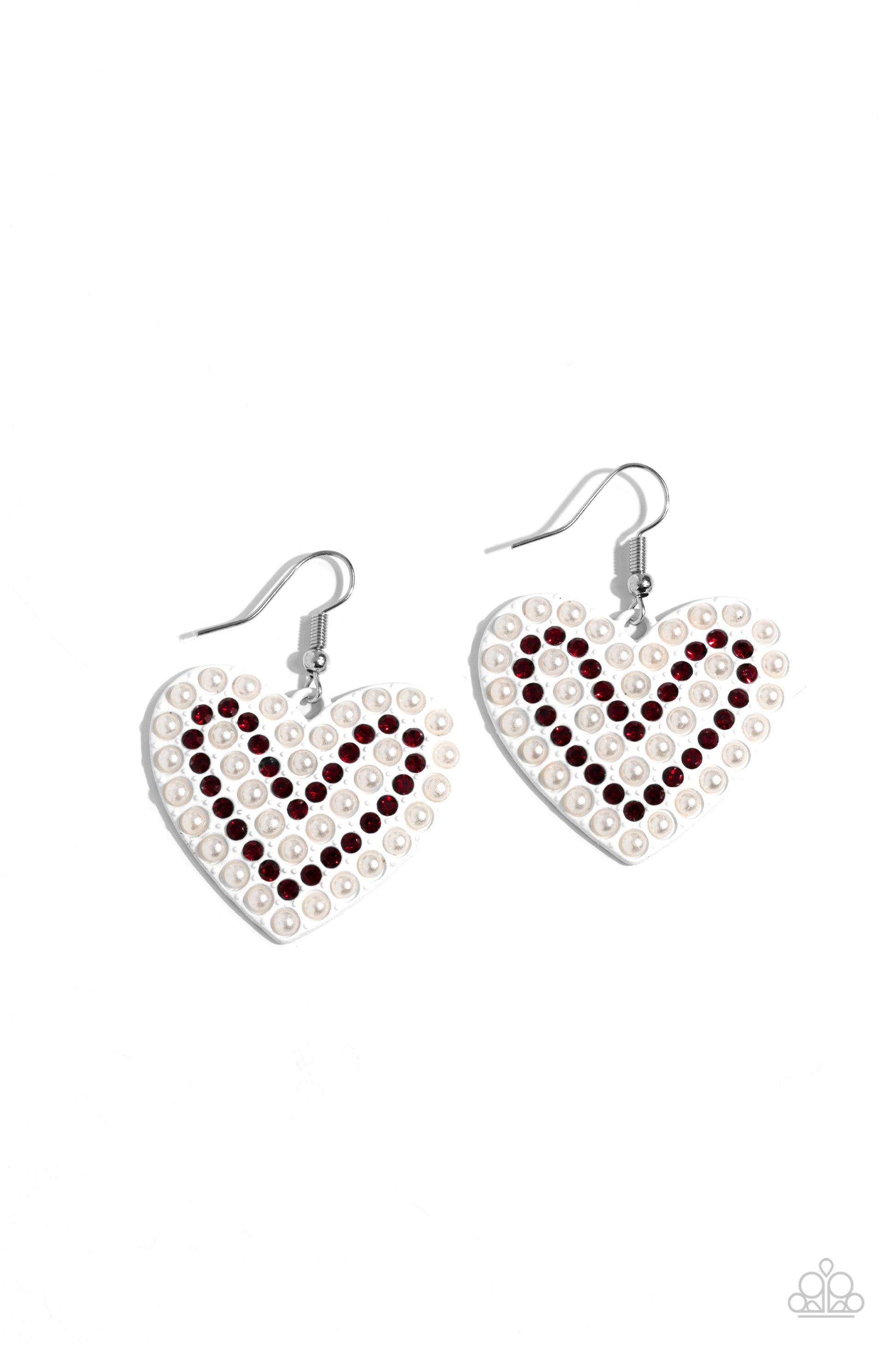 Romantic Reunion - White Earrings - Paparazzi Accessories - Alies Bling Bar