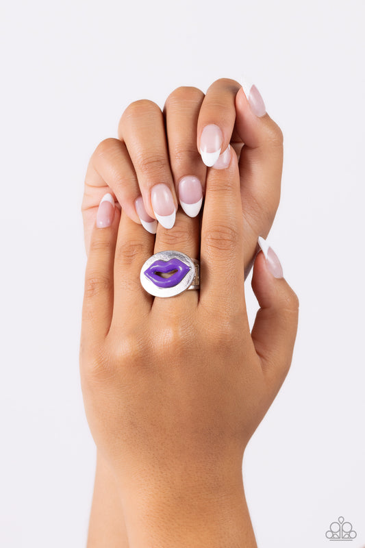 Lip Labor - Purple Ring - Paparazzi Accessories - Alies Bling Bar