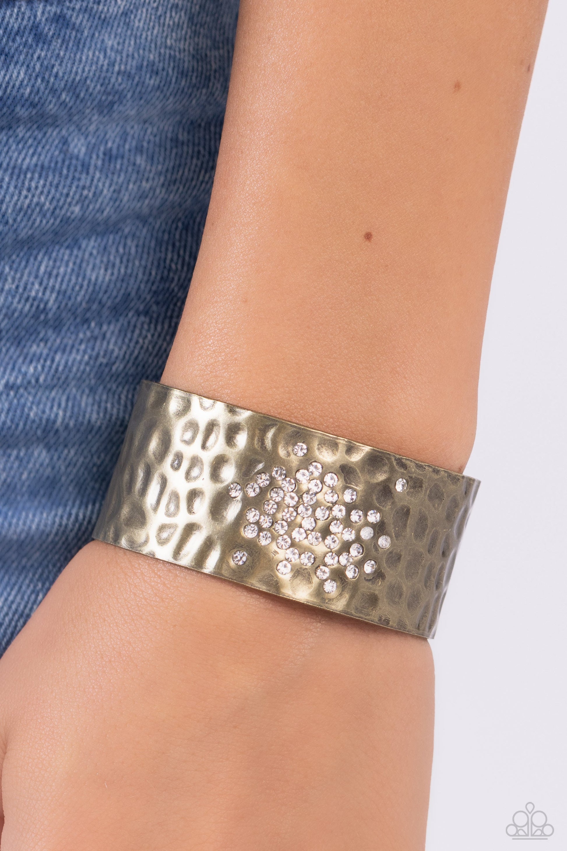 Speckled Sparkle - Brass Bracelet - Paparazzi Accessories - Alies Bling Bar