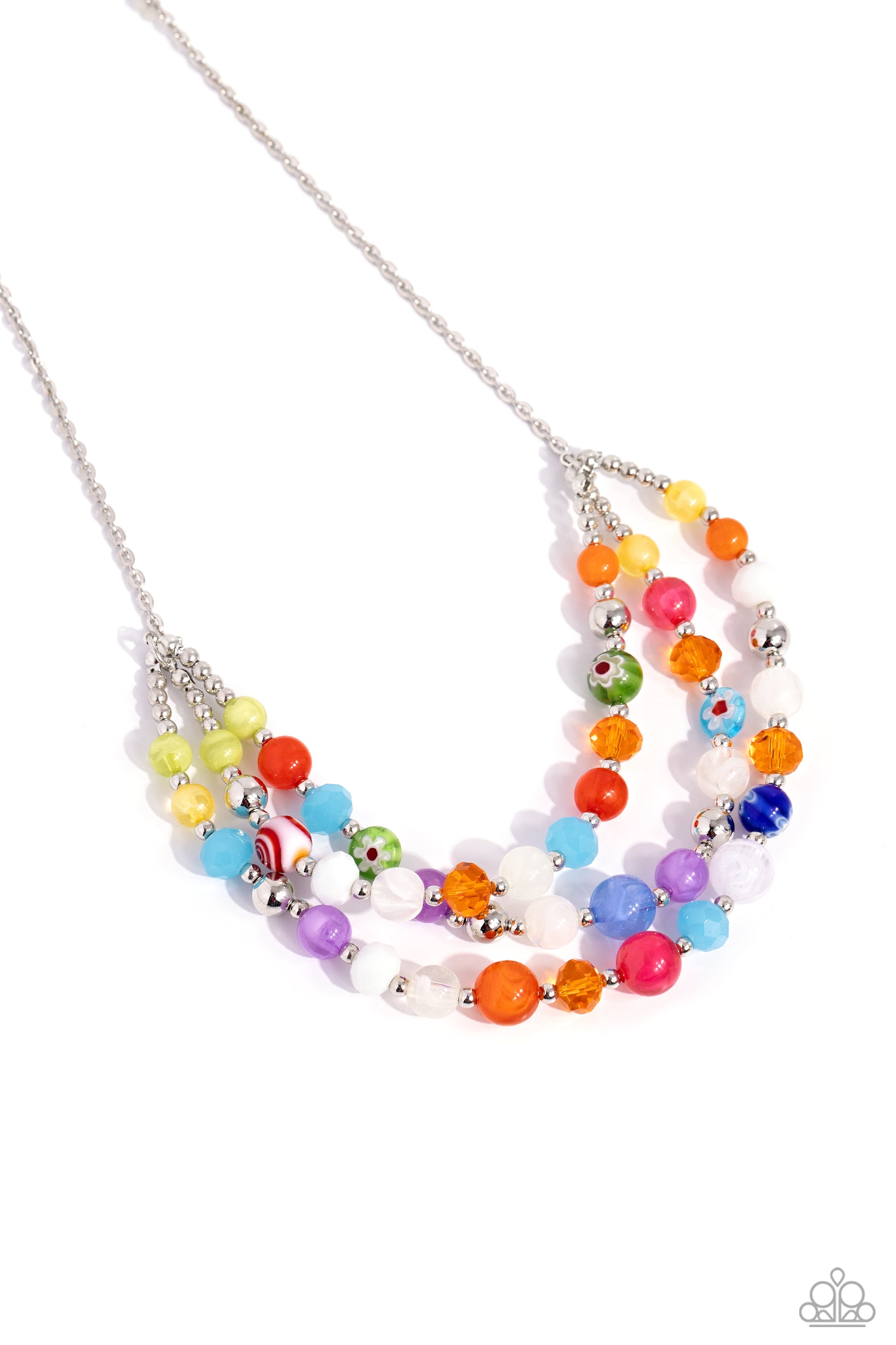 Summer Scope - Multi Necklace - Paparazzi Accessories - Alies Bling Bar