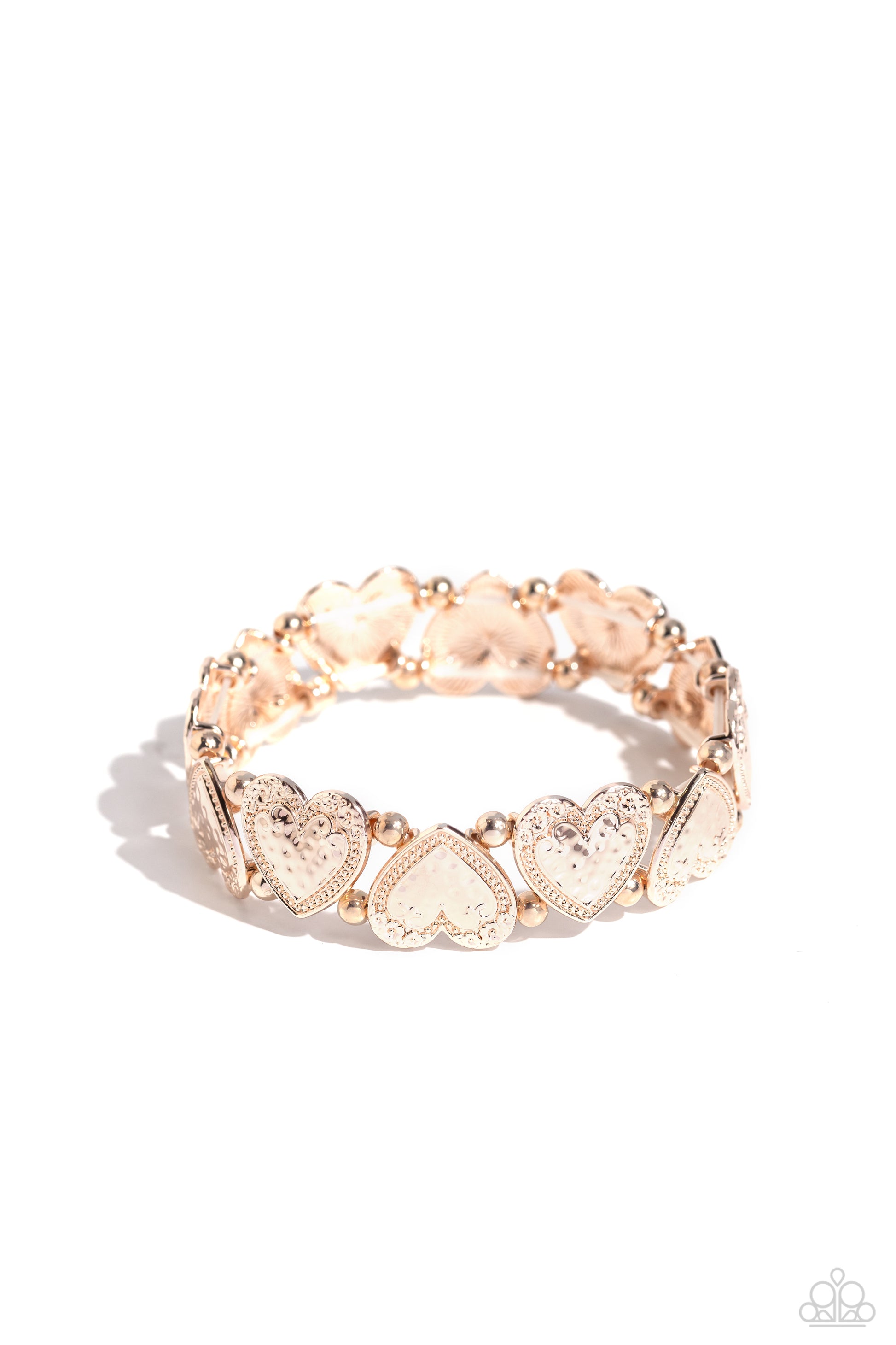 Date Night Deluxe - Rose Gold Bracelet - Paparazzi Accessories - Alies Bling Bar