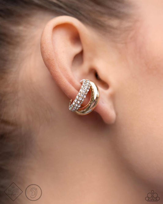 Sizzling Spotlight - Gold Earrings - Paparazzi Accessories - April 2024 Fashion Fix - Alies Bling Bar