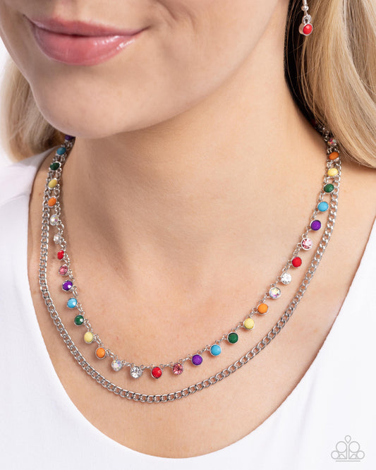 Delicate Dame - Multi Necklace - Paparazzi Accessories - Alies Bling Bar