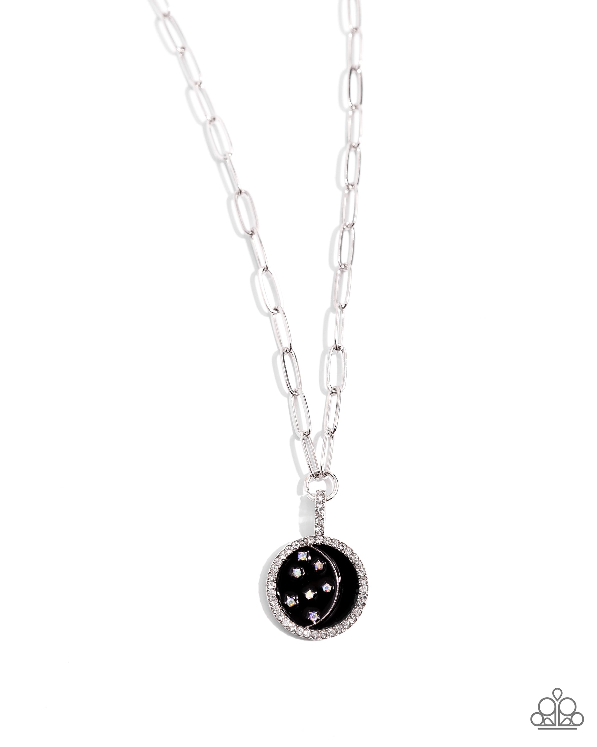 Lunar Liaison - Black Necklace - Paparazzi Accessories - Alies Bling Bar