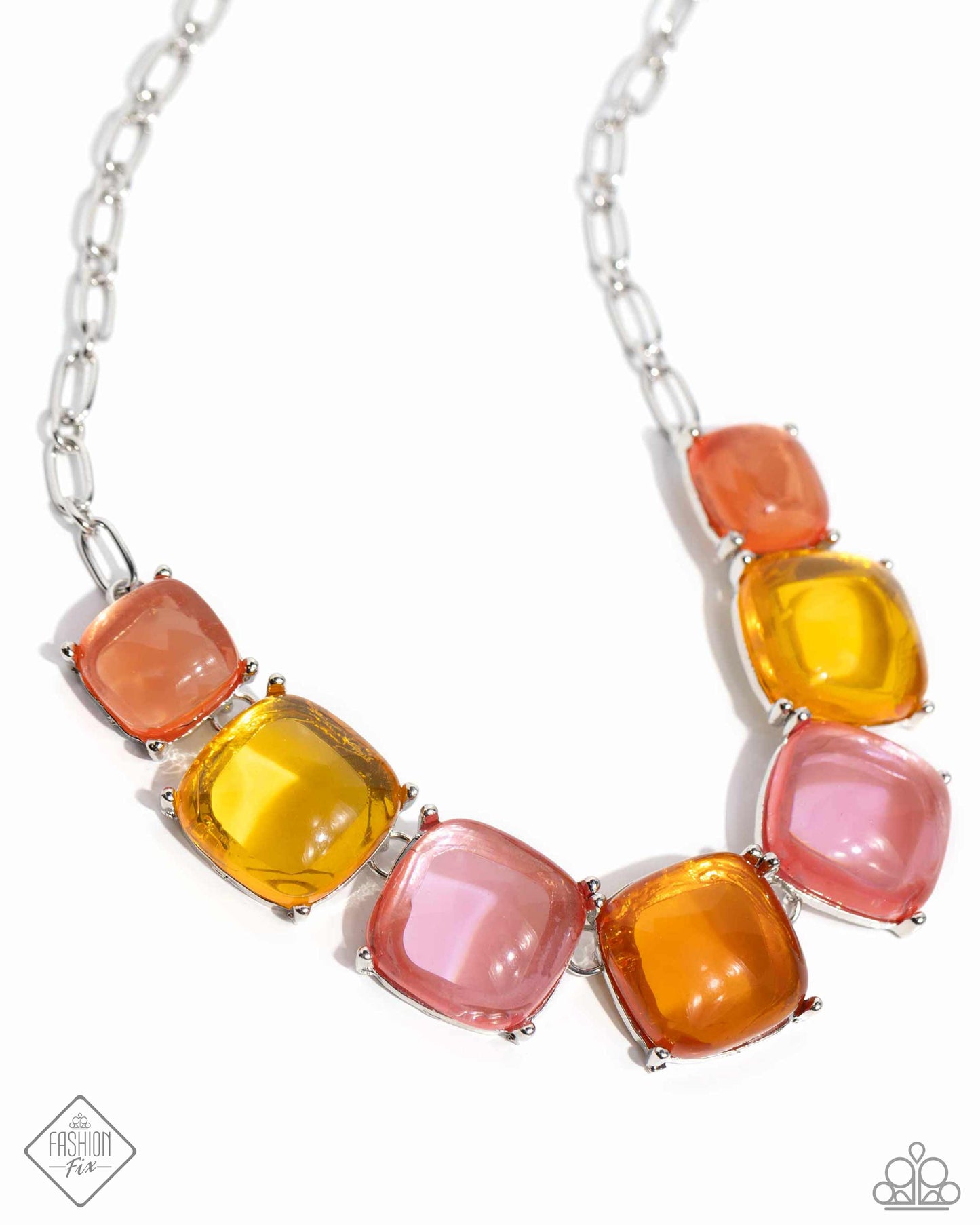 Reflective Range - Pink Necklace - Paparazzi Accessories - April 2024 Fashion Fix - Alies Bling Bar