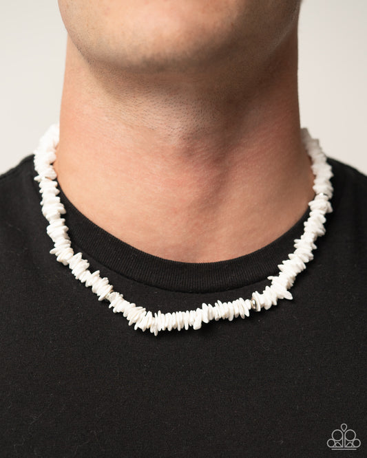 On A SHELL-ular Level - White Necklace - Paparazzi Accessories