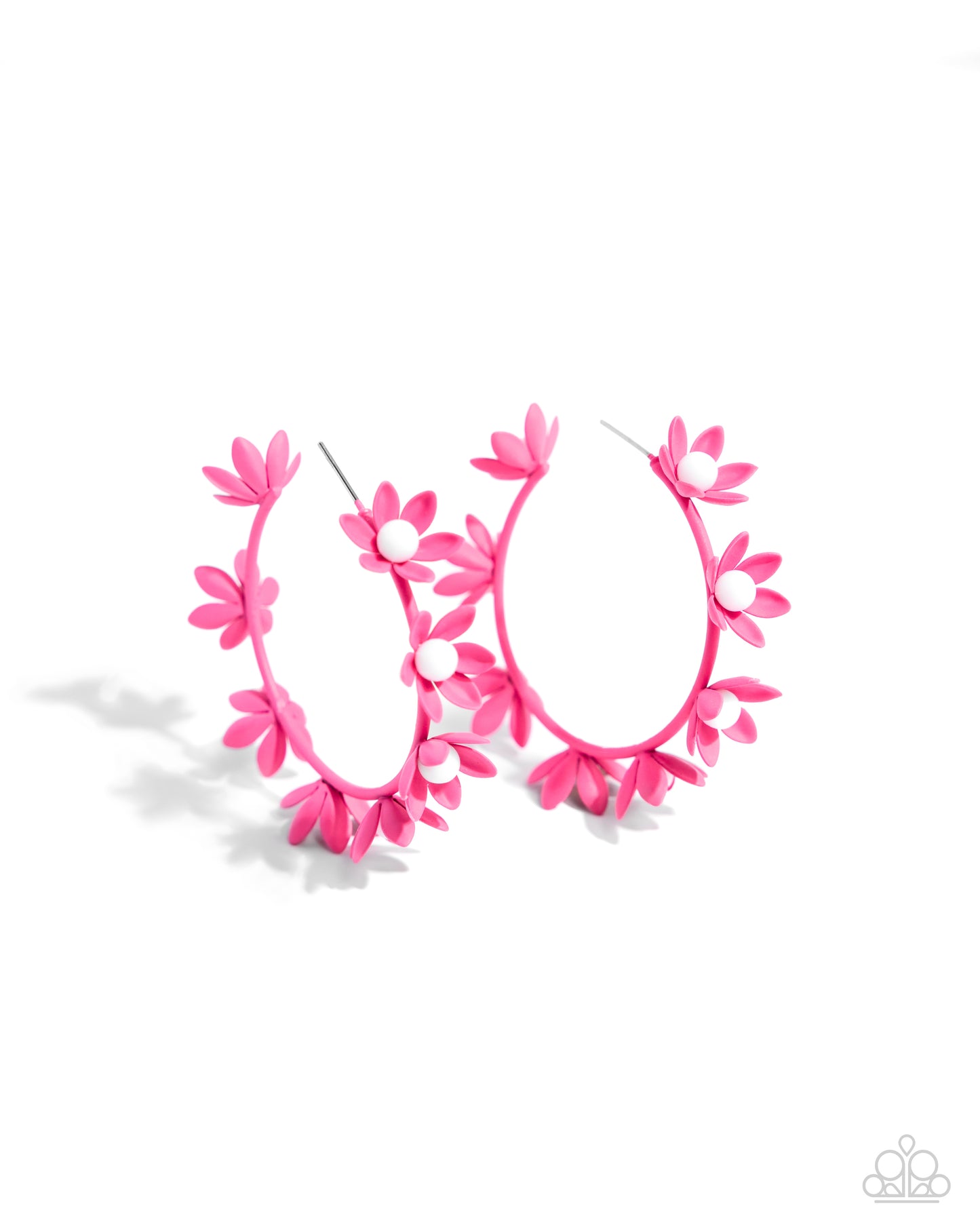 Flower Vine - Pink Earrings - Paparazzi Accessories - Alies Bling Bar