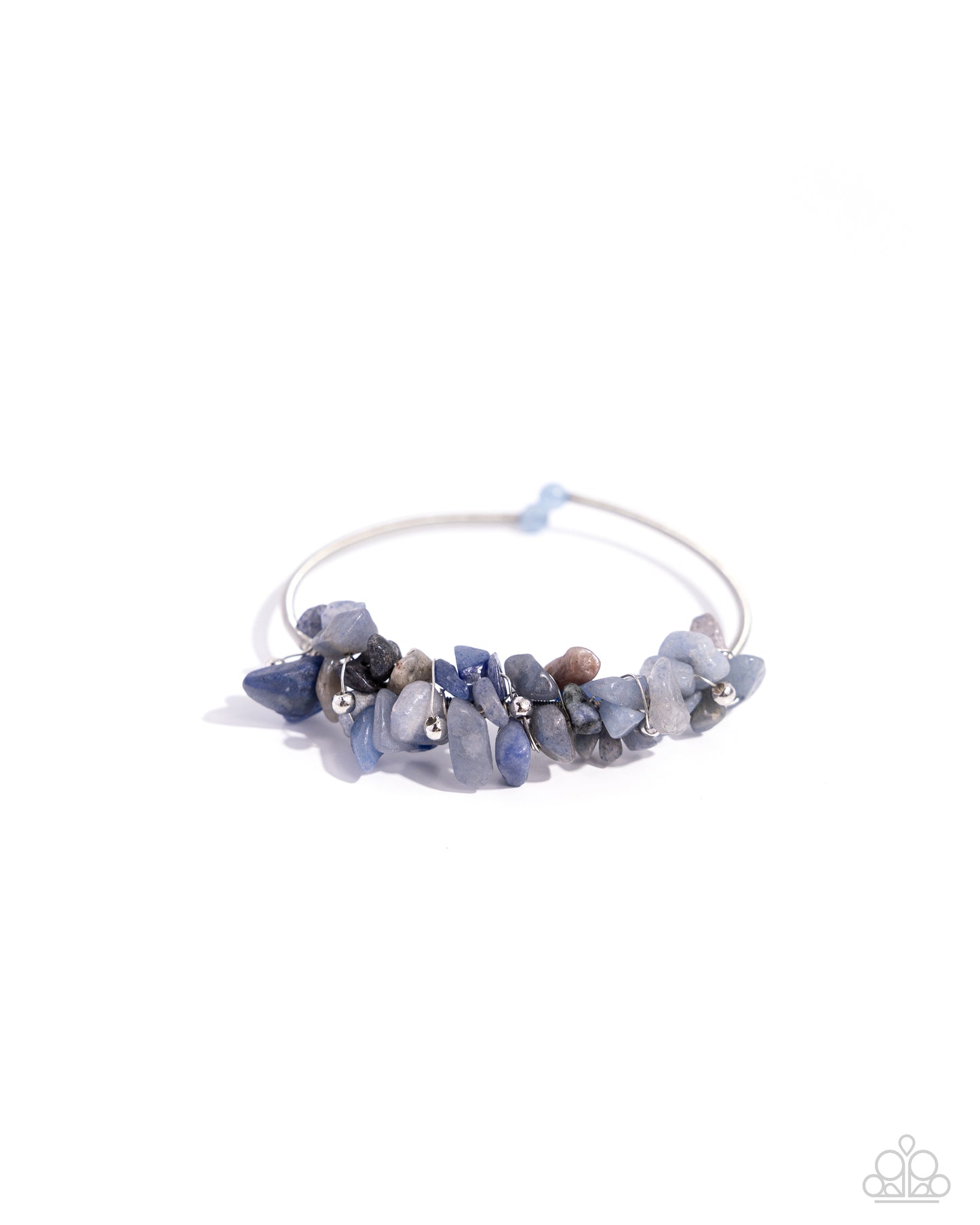 Dainty Deconstruction - Blue Bracelet - Paparazzi Accessories - Alies Bling Bar