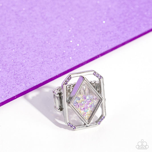 Diamond In The Stuff - Purple Ring - Paparazzi Accessories - EMP  Exclusive - Alies Bling Bar