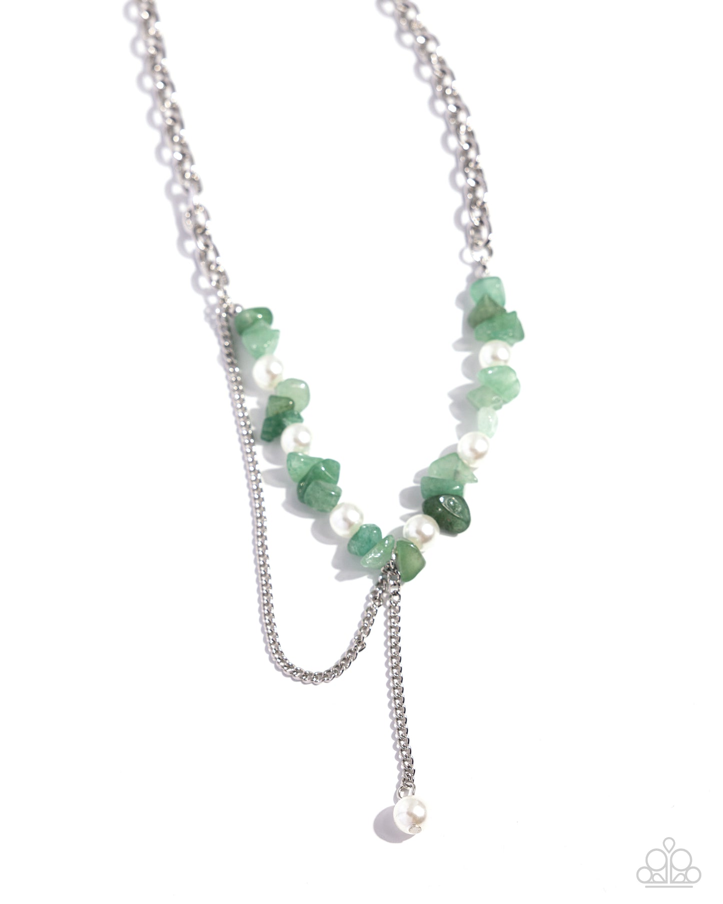 Nostalgically Noble - Green Necklace - Paparazzi Accessories - Alies Bling Bar