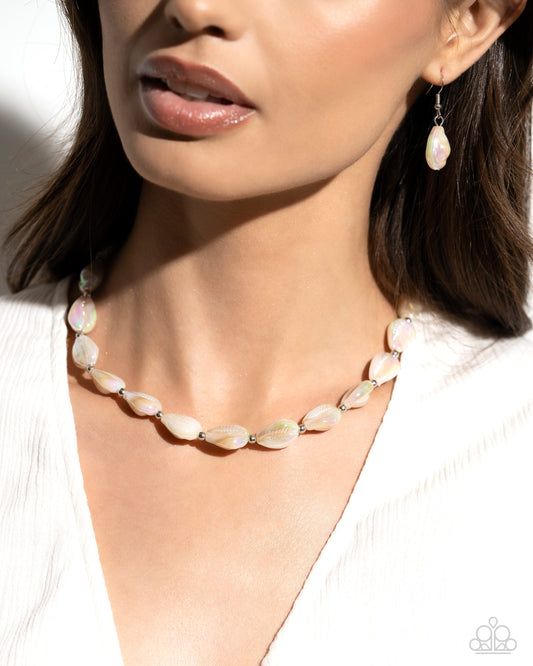 SHELL-bound Sentiment - Brown Necklace - Paparazzi Accessories
