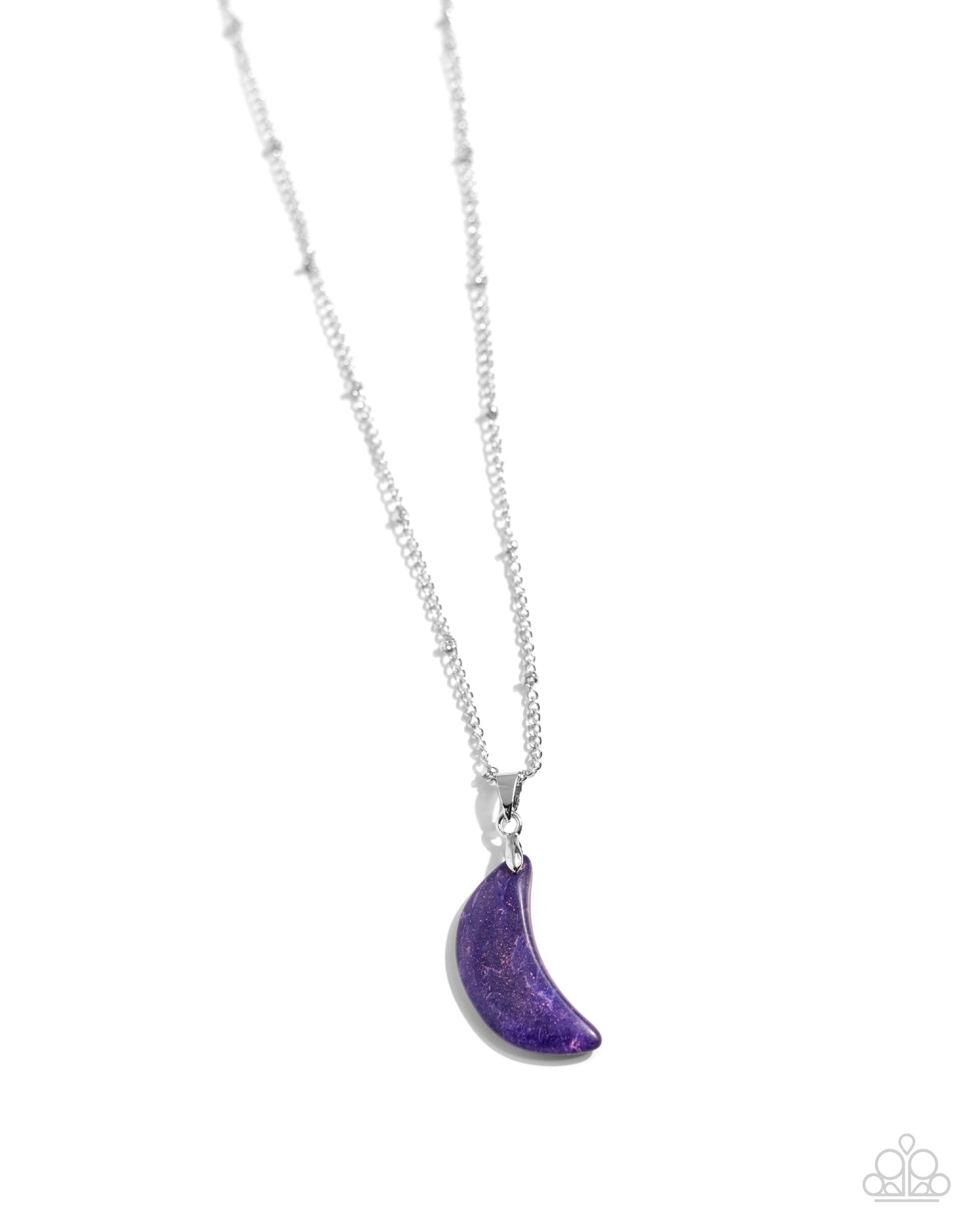 Lunar Lesson - Purple Necklace - Paparazzi Accessories - Alies Bling Bar