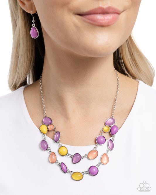 Variety Vogue - Purple Necklace - Paparazzi Accessories - Alies Bling Bar