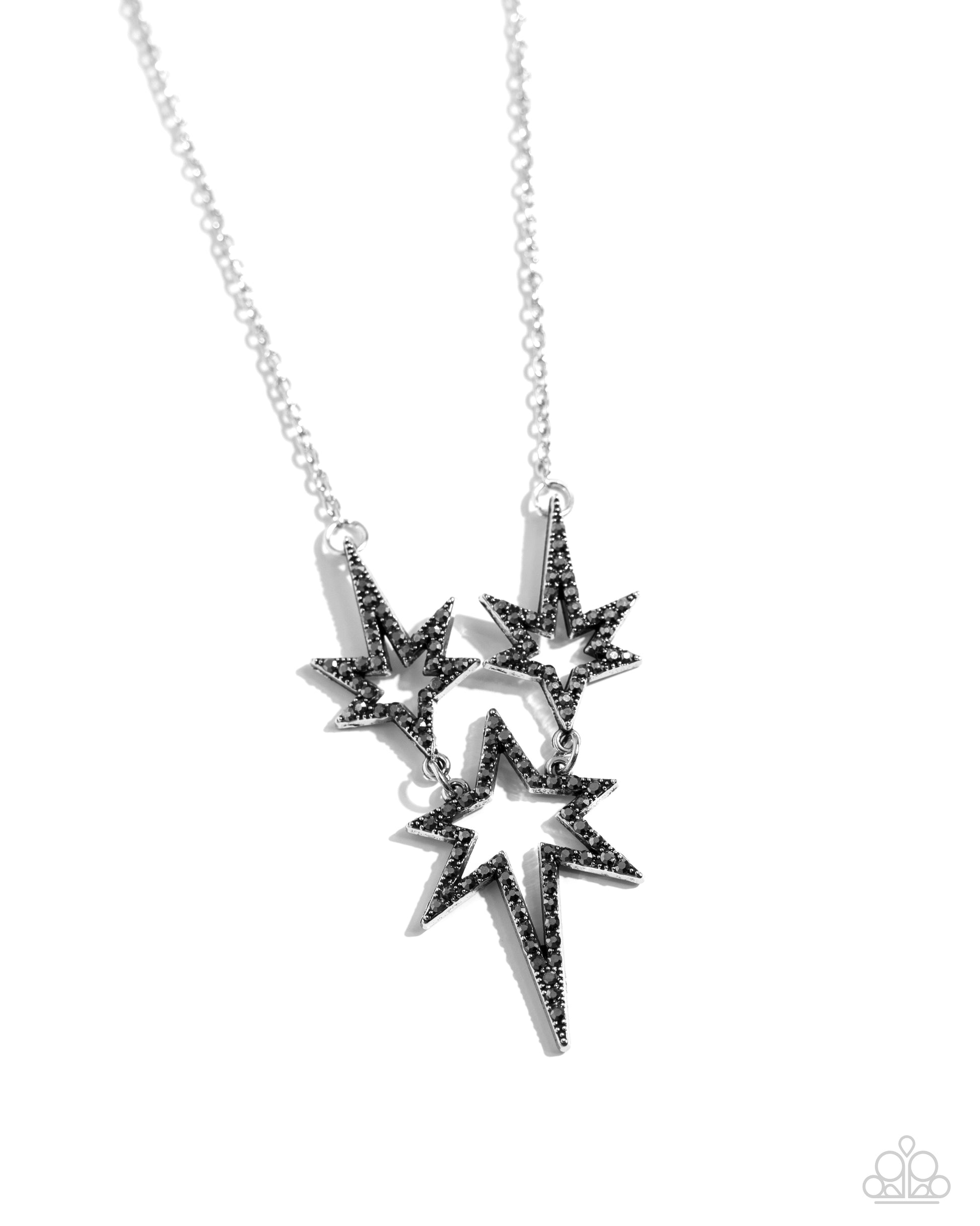 Explosive Exhibit - Silver Necklace - Paparazzi Accessories - Alies Bling Bar