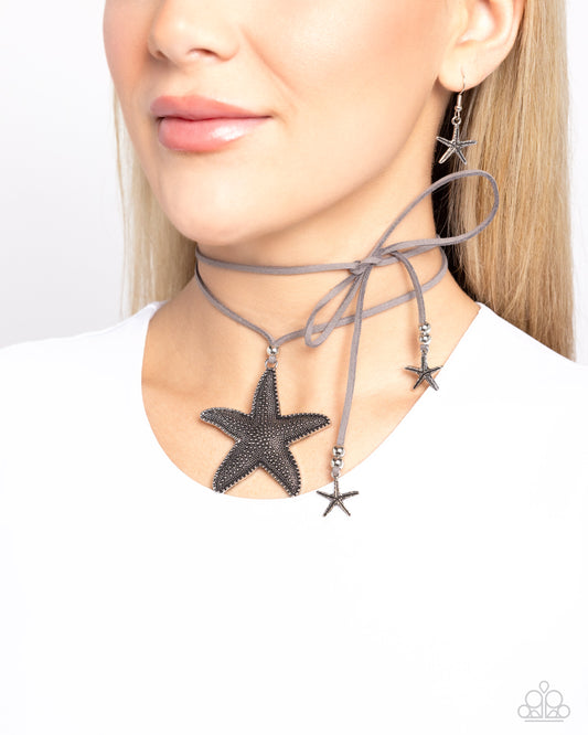 Starfish Sentiment - Silver Necklace - Paparazzi Accessories