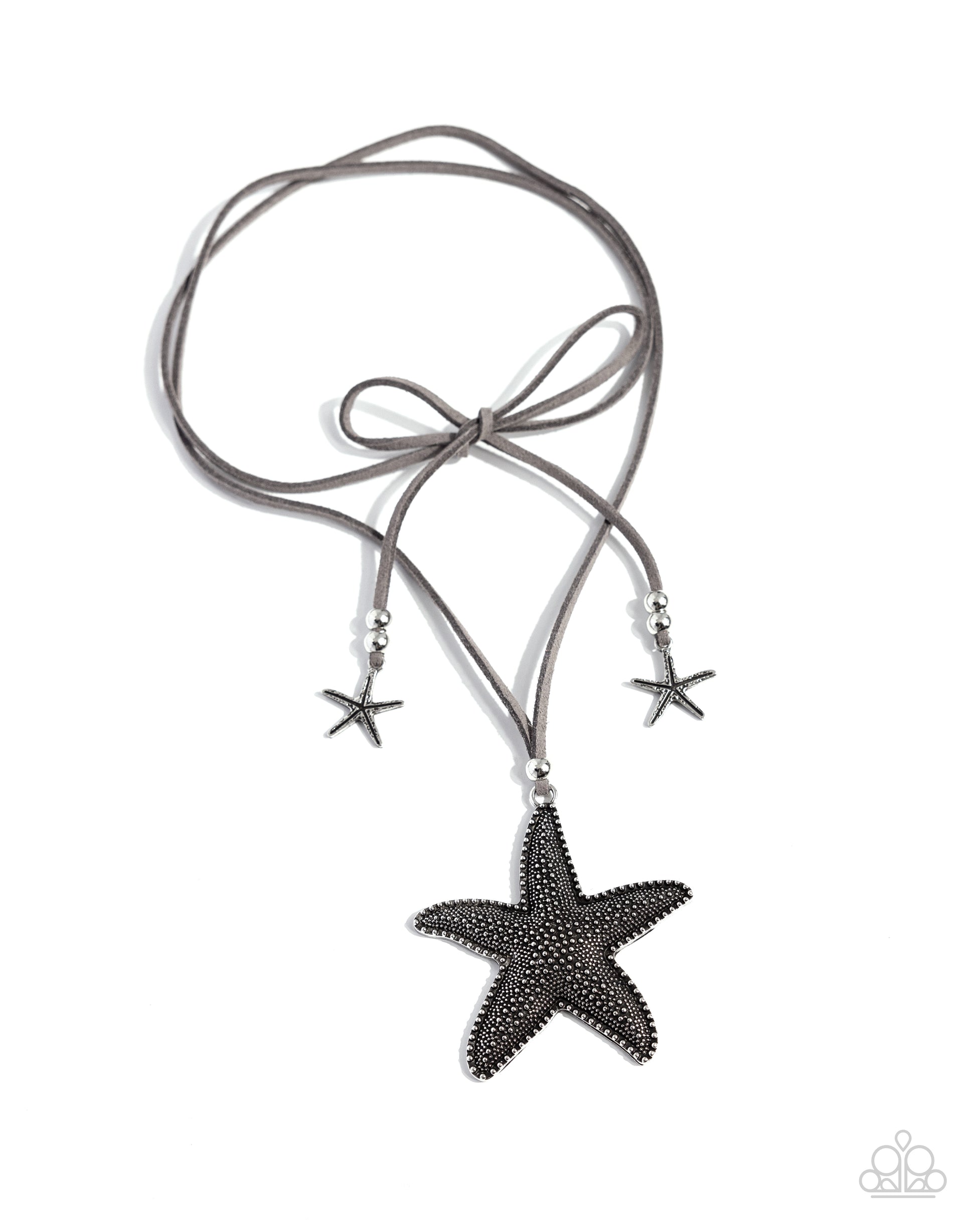 Starfish Sentiment - Silver Necklace - Paparazzi Accessories - Alies Bling Bar