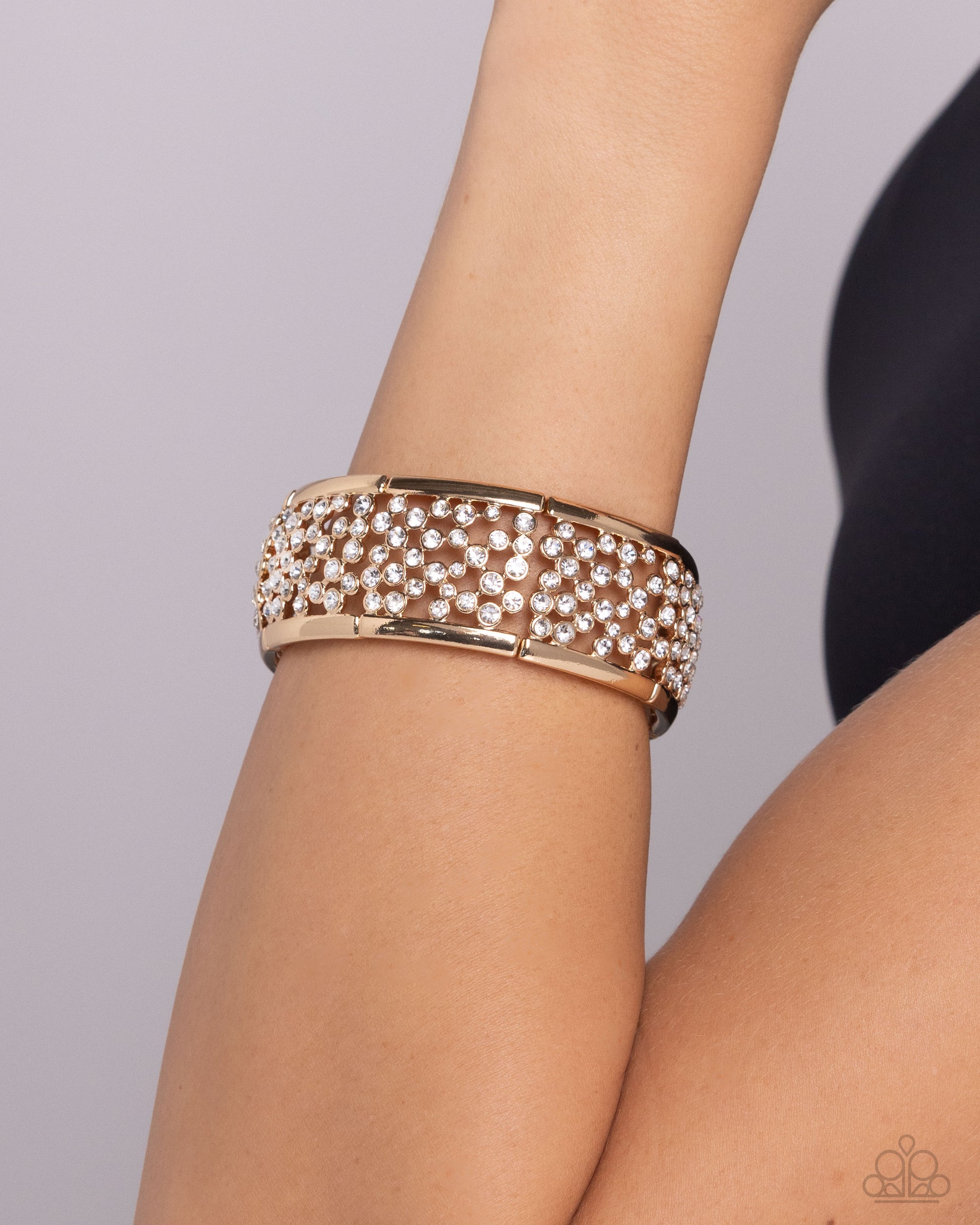 Subtly Scattered - Gold Bracelet - Paparazzi Accessories - Alies Bling Bar