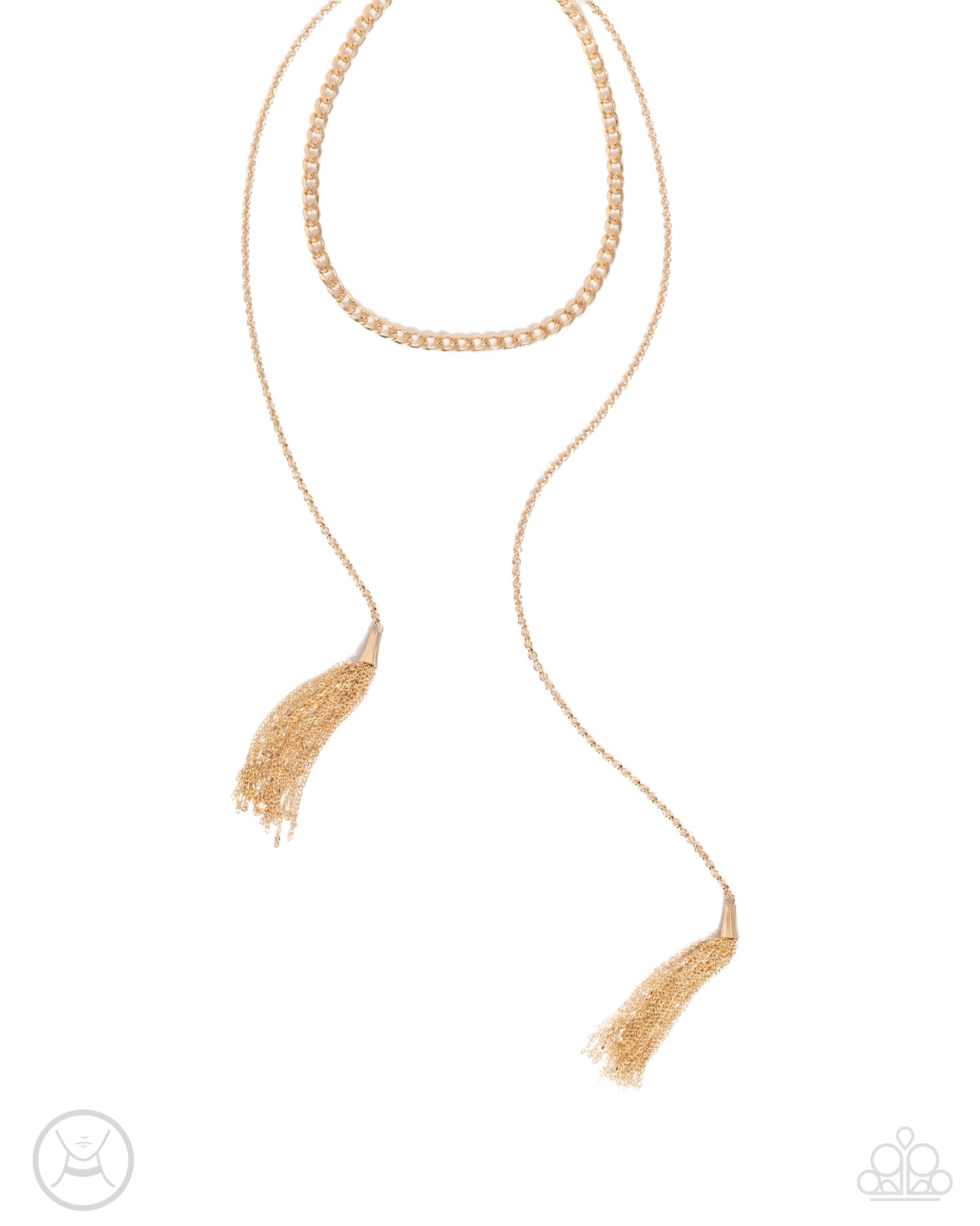 Tassel Theme - Gold Necklace- Paparazzi Accessories - Alies Bling Bar