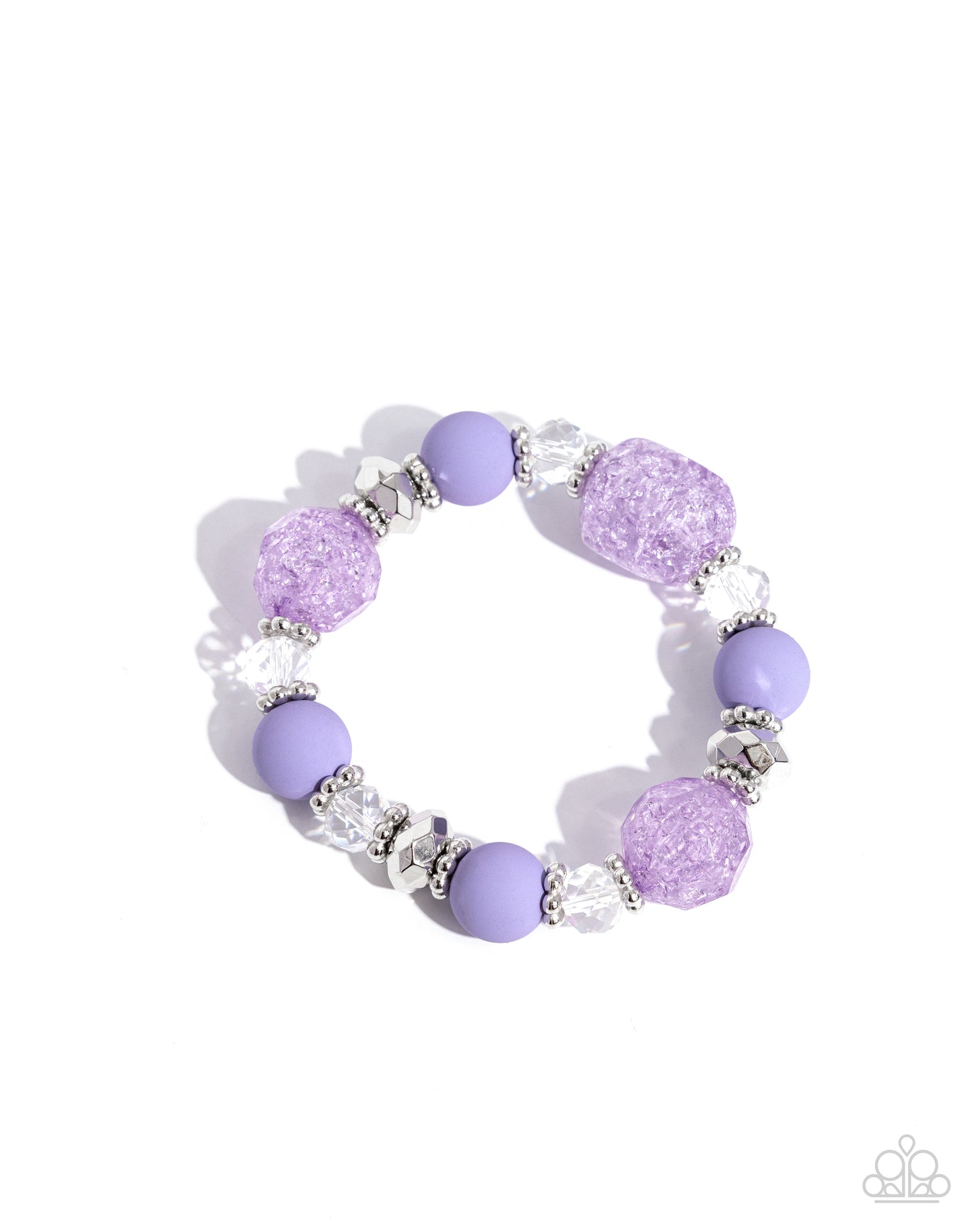 Sweetly Shattered - Purple Bracelet - Paparazzi Accessories - Alies Bling Bar