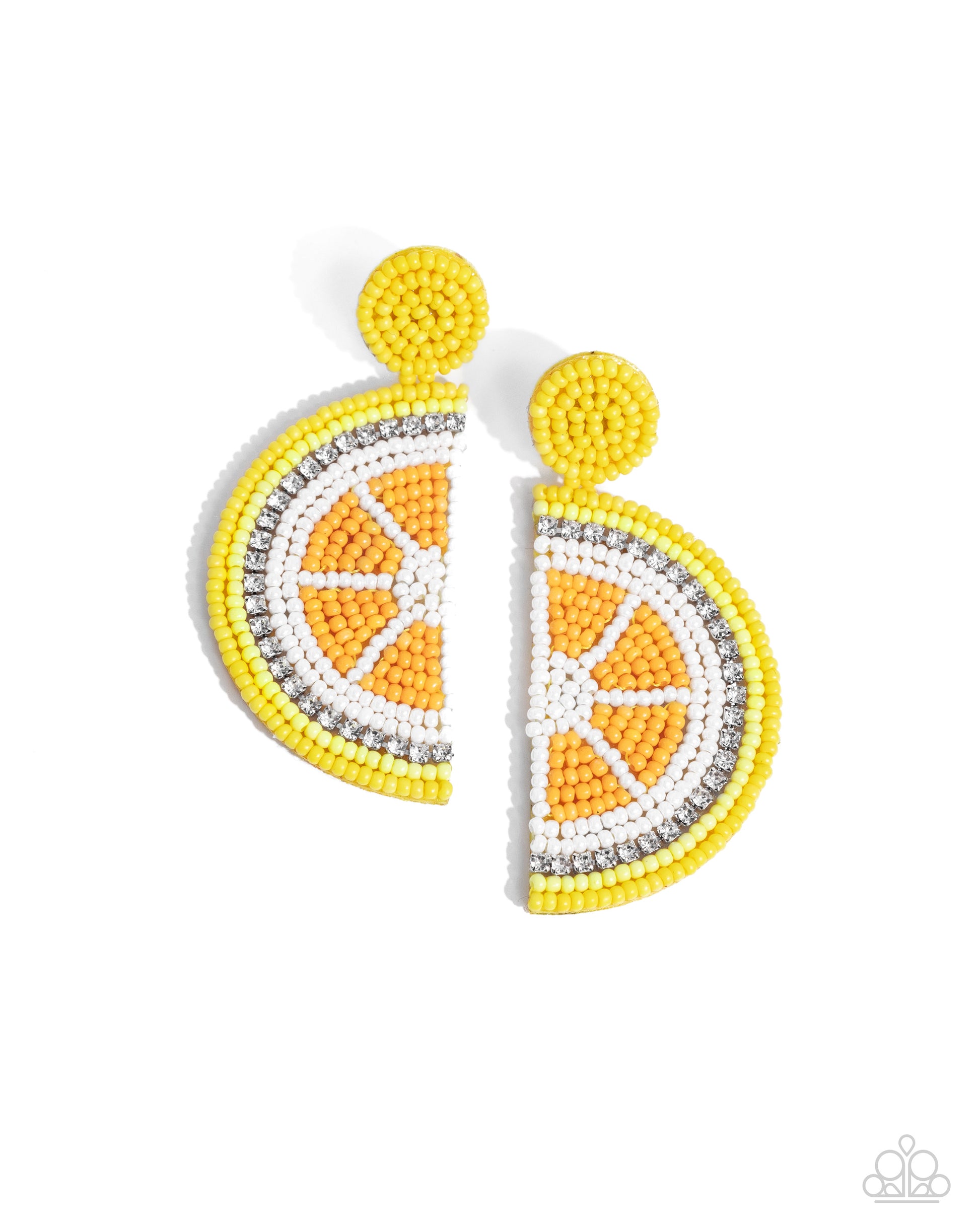 Lemon Leader - Yellow Earrings - Paparazzi Accessories - Alies Bling Bar