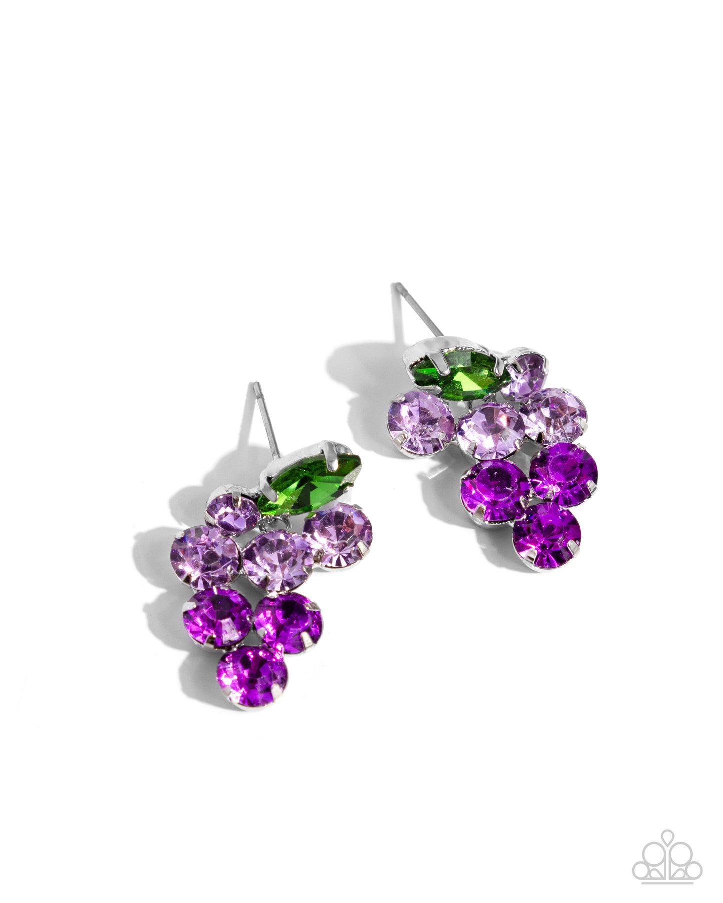 Grapevine Grace - Purple Earrings - Paparazzi Accessories - Alies Bling Bar