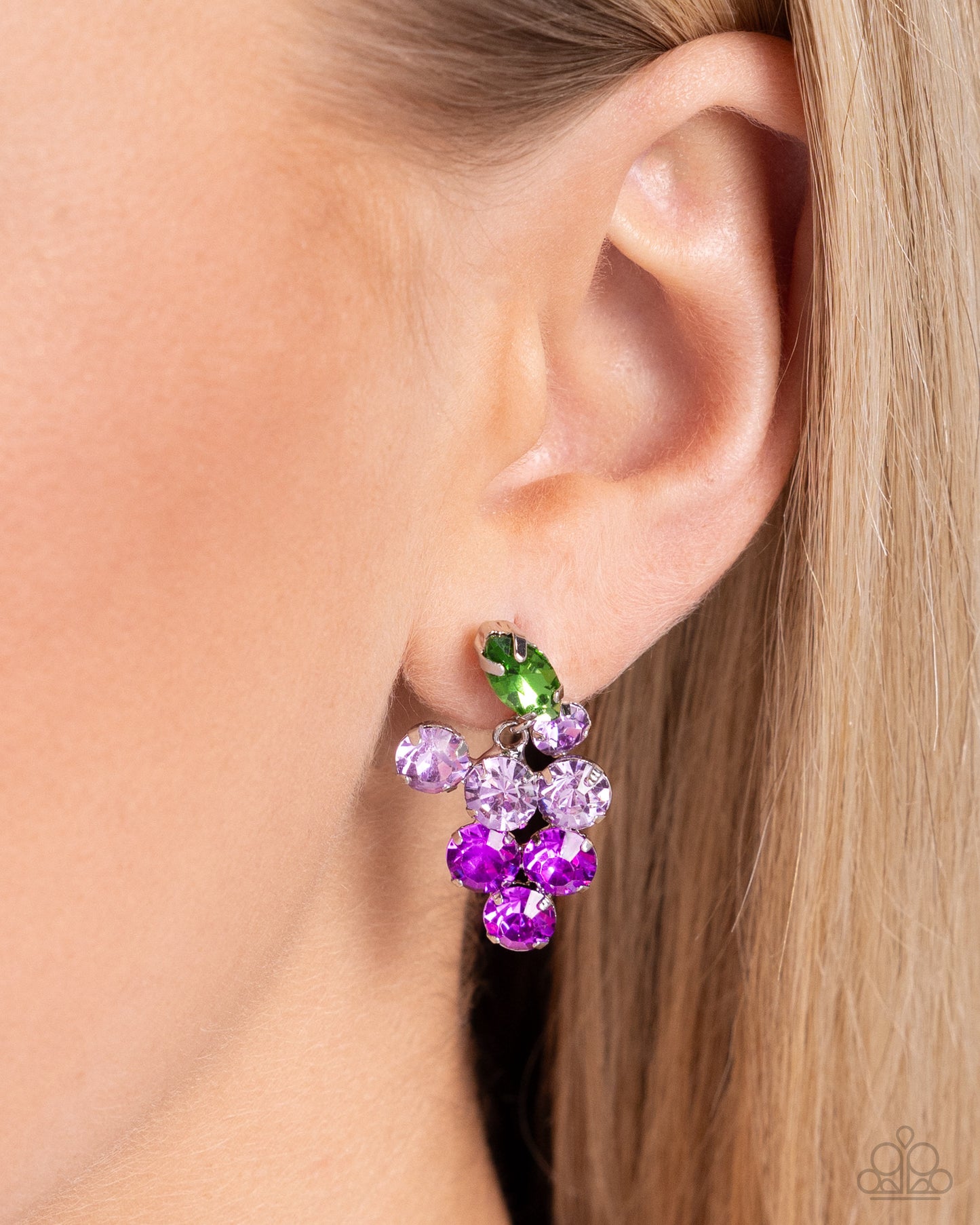 Grapevine Grace - Purple Earrings - Paparazzi Accessories - Alies Bling Bar