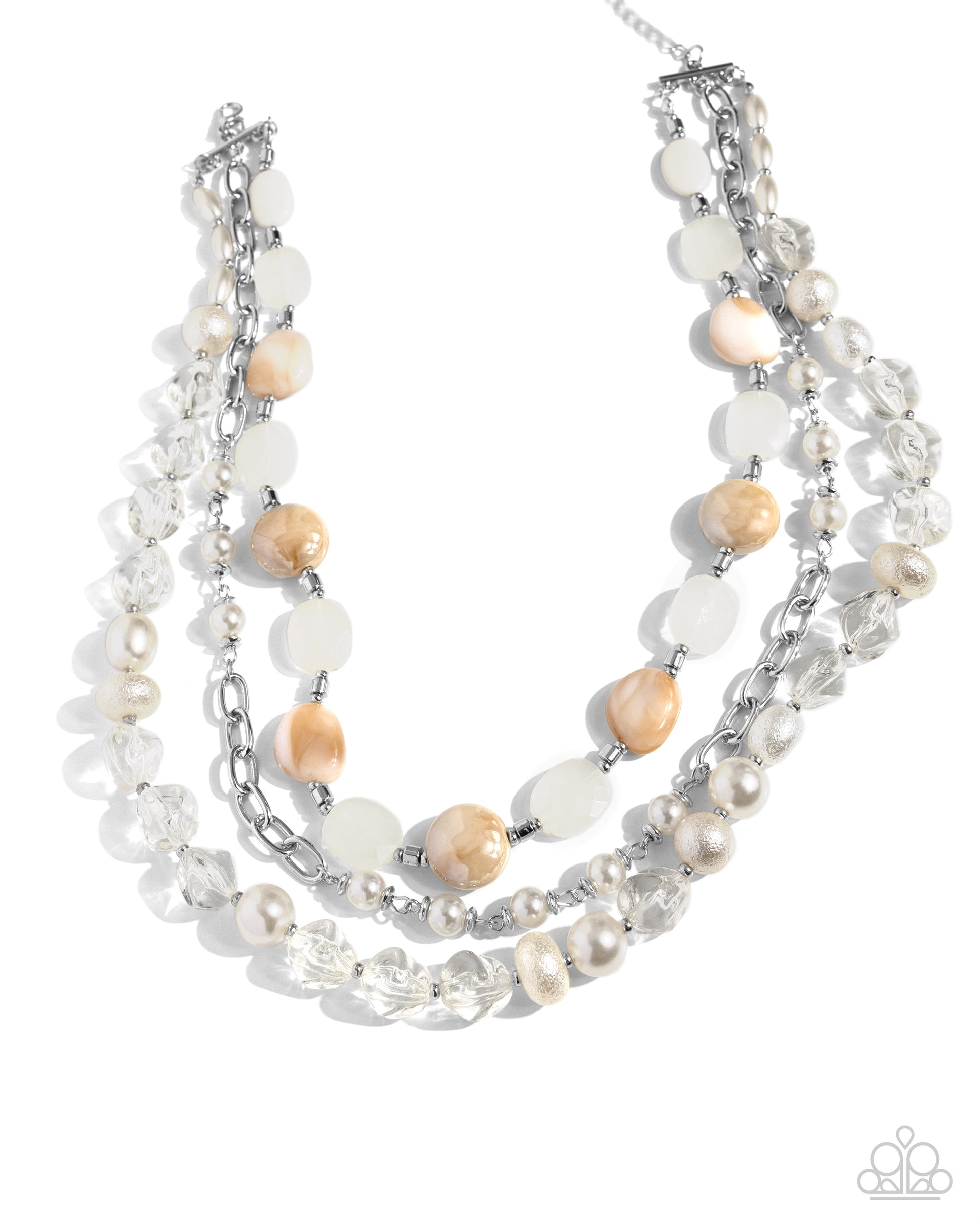 Essential Elegance - White Necklace - Paparazzi Accessories - Alies Bling Bar