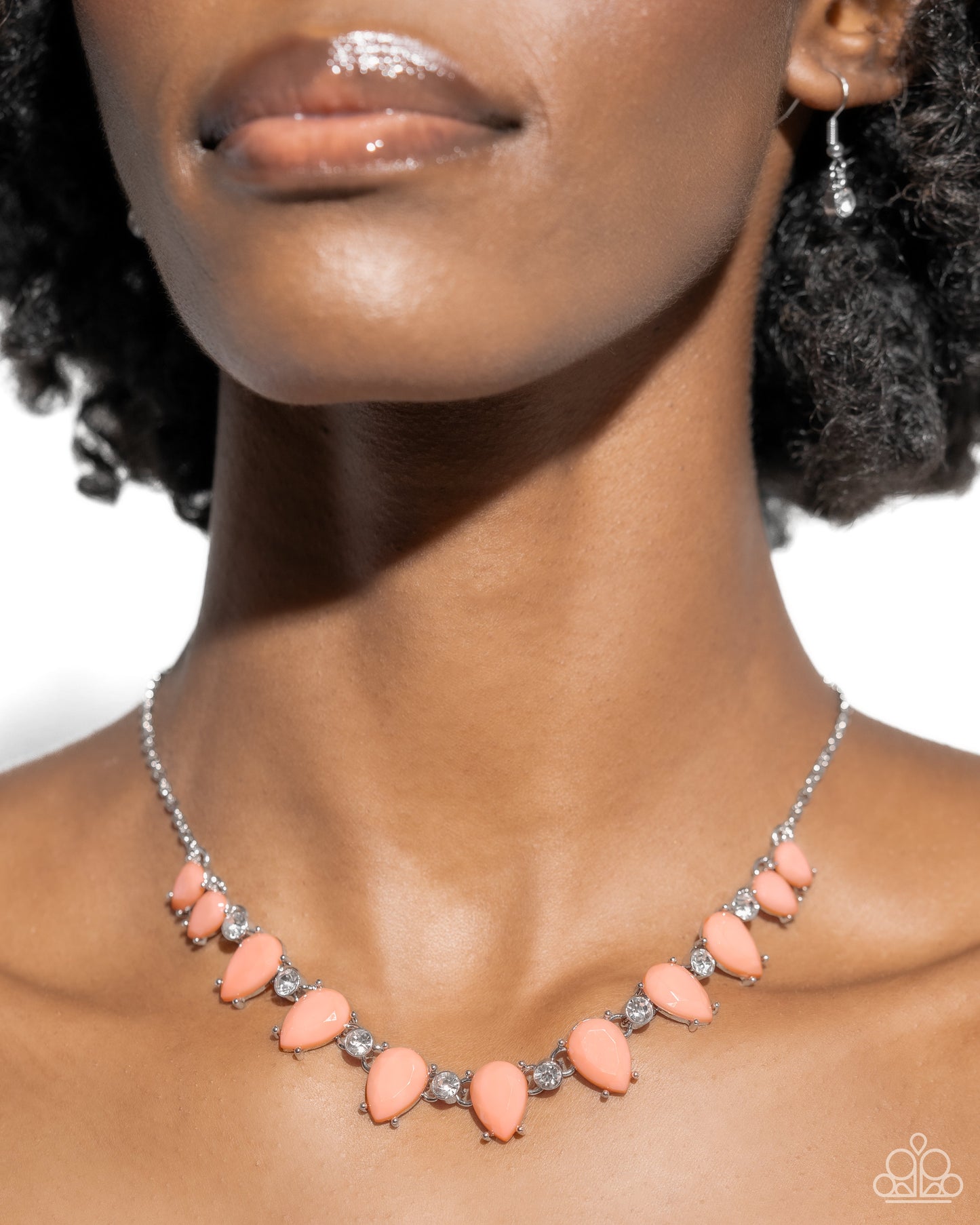 Malibu Marvel - Orange Necklace - Paparazzi Accessories - Alies Bling Bar