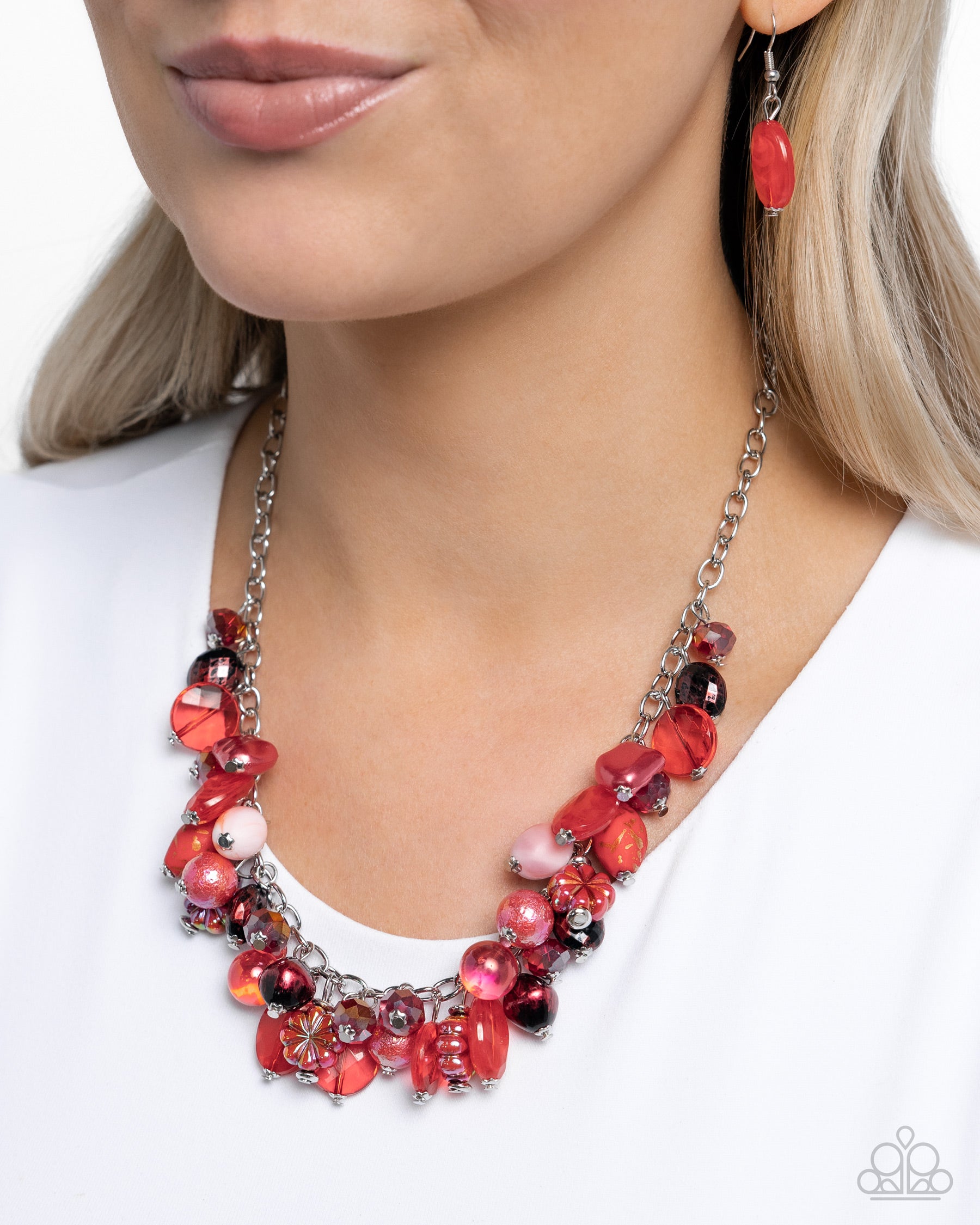 Offbeat Ofrenda - Red Necklace - Paparazzi Accessories - Alies Bling Bar