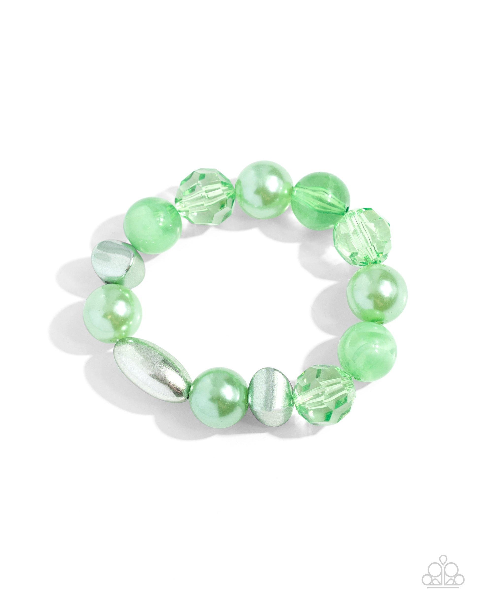 Plentiful Pigment - Green Bracelet - Paparazzi Accessories - Alies Bling Bar