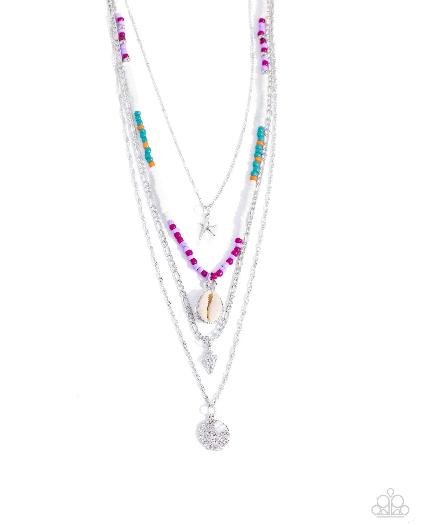 Oceanic Obligato - Purple Necklace - Paparazzi Accessories - Alies Bling Bar