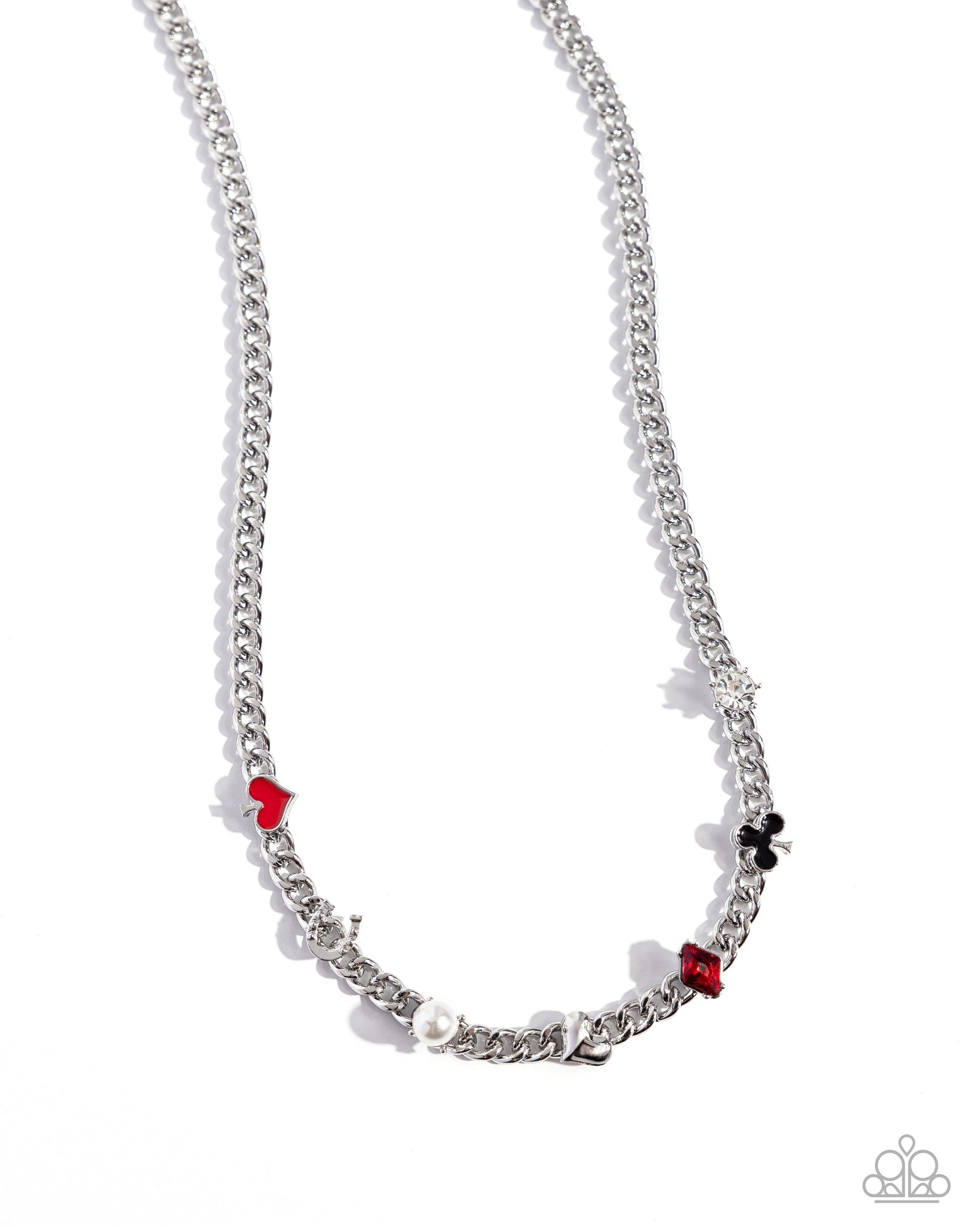 Vegas Vault - Red Necklace - Paparazzi Accessories - Alies Bling Bar