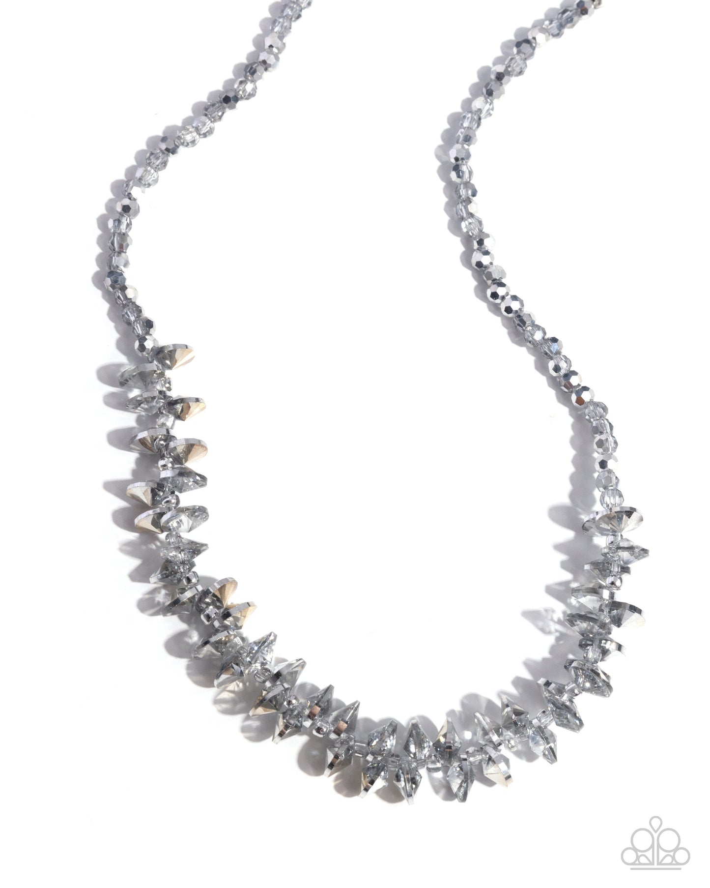 Flickering Fashion - Silver Necklace - Paparazzi Accessories - Alies Bling Bar