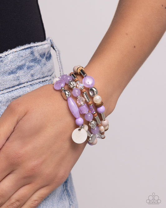 Cloudy Chic - Purple Bracelet - Paparazzi Accessories