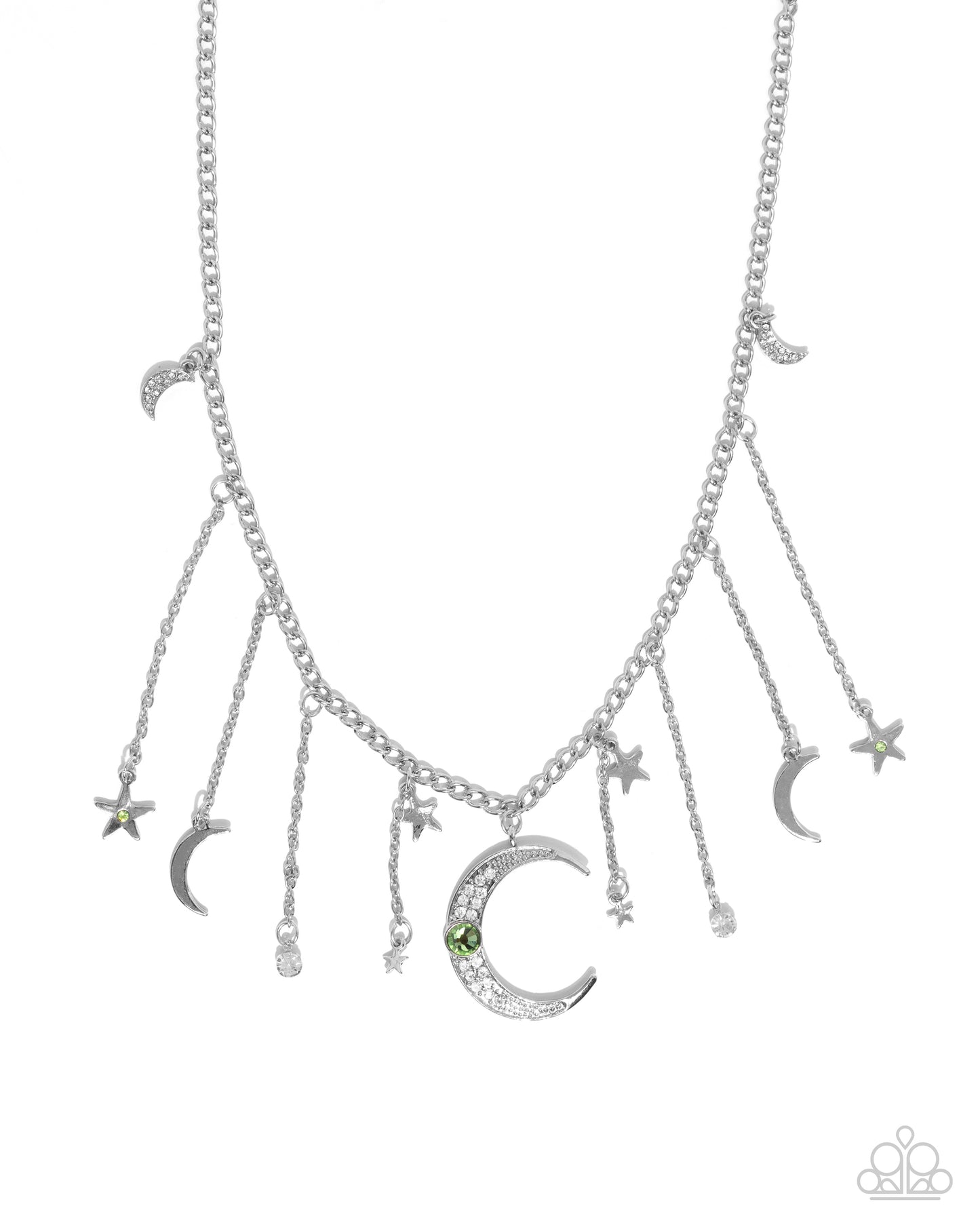 Stellar Selection - Green Necklace - Paparazzi Accessories - Alies Bling Bar