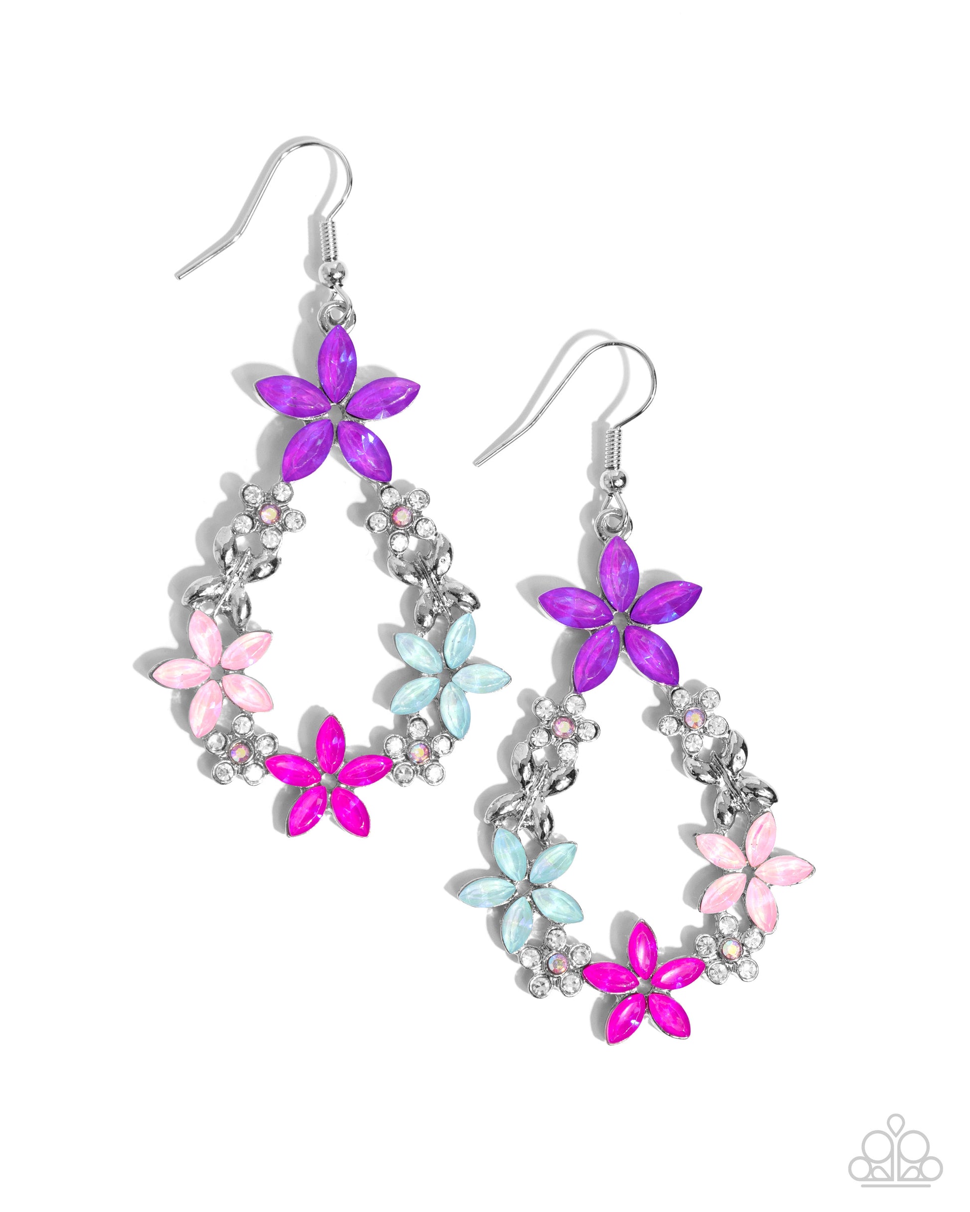 FAIRY Beautiful - Pink Earrings - Paparazzi Accessories - Alies Bling Bar