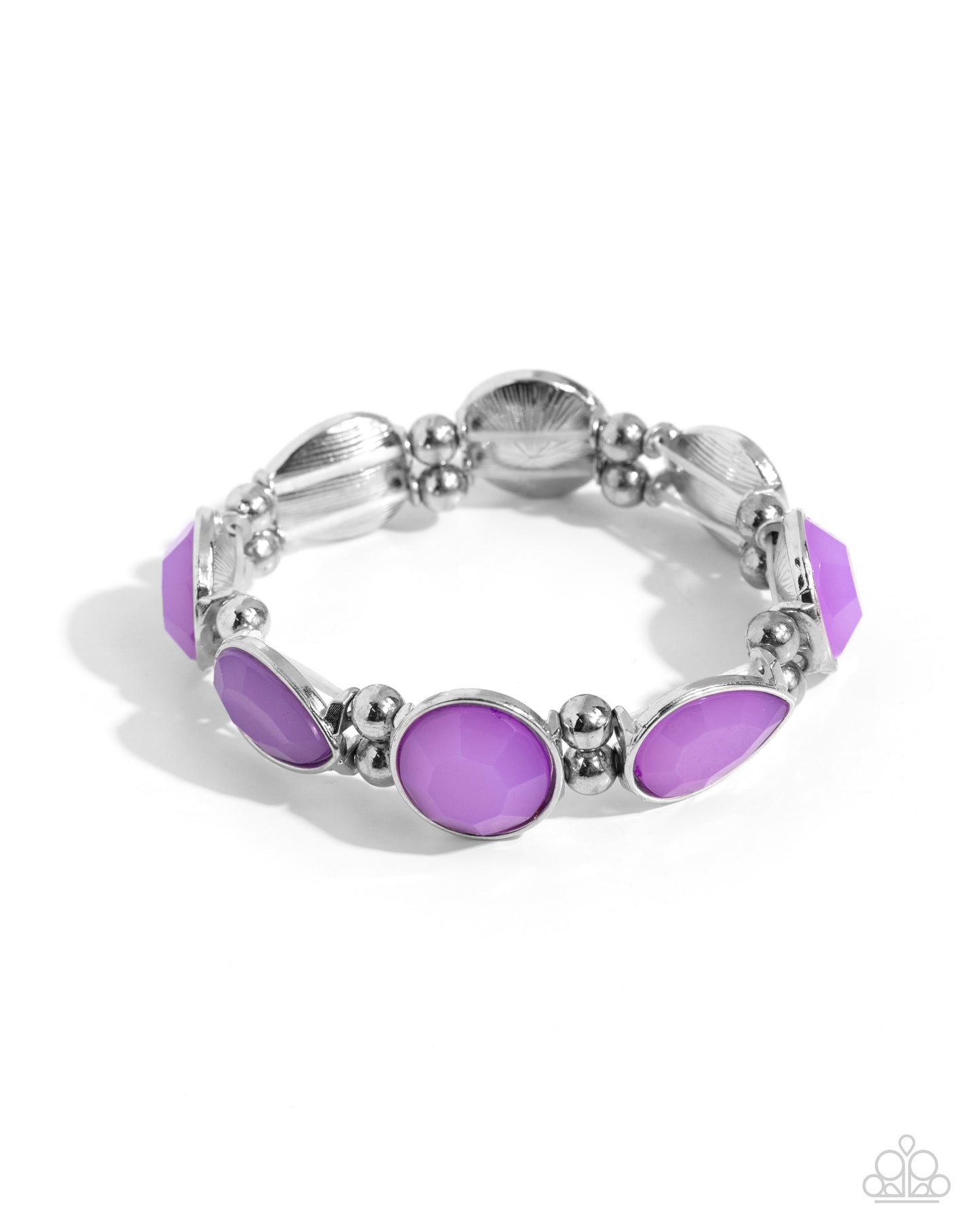 In All the BRIGHT Places - Purple Bracelet - Paparazzi Accessories - Alies Bling Bar