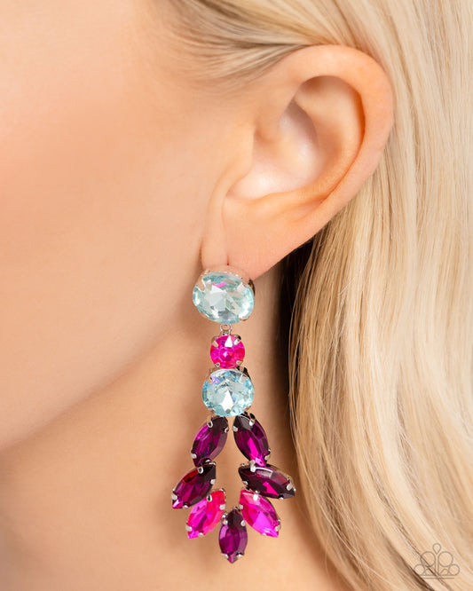 Cascading Cache - Multi Earrings - Paparazzi Accessories - Alies Bling Bar