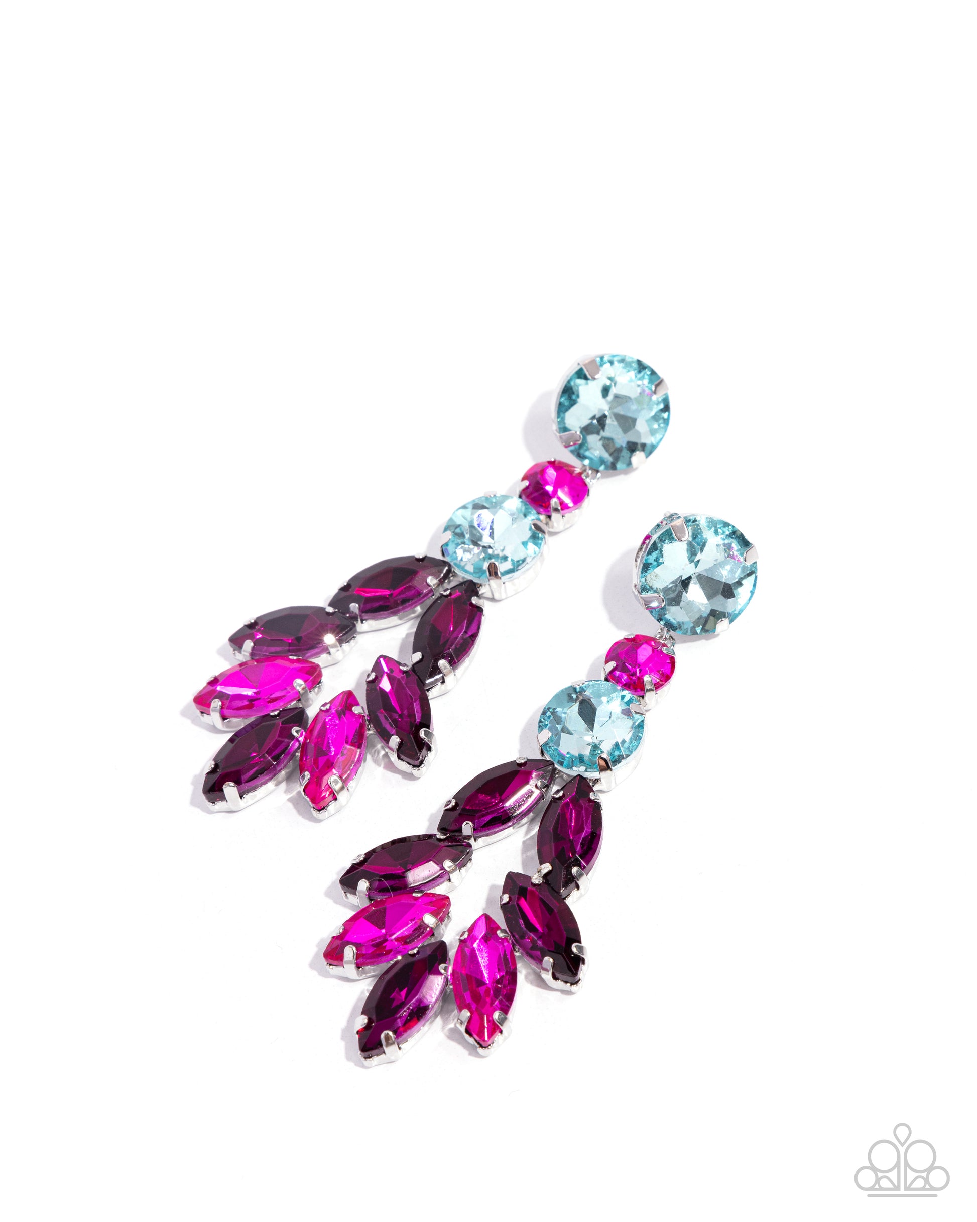 Cascading Cache - Multi Earrings - Paparazzi Accessories - Alies Bling Bar