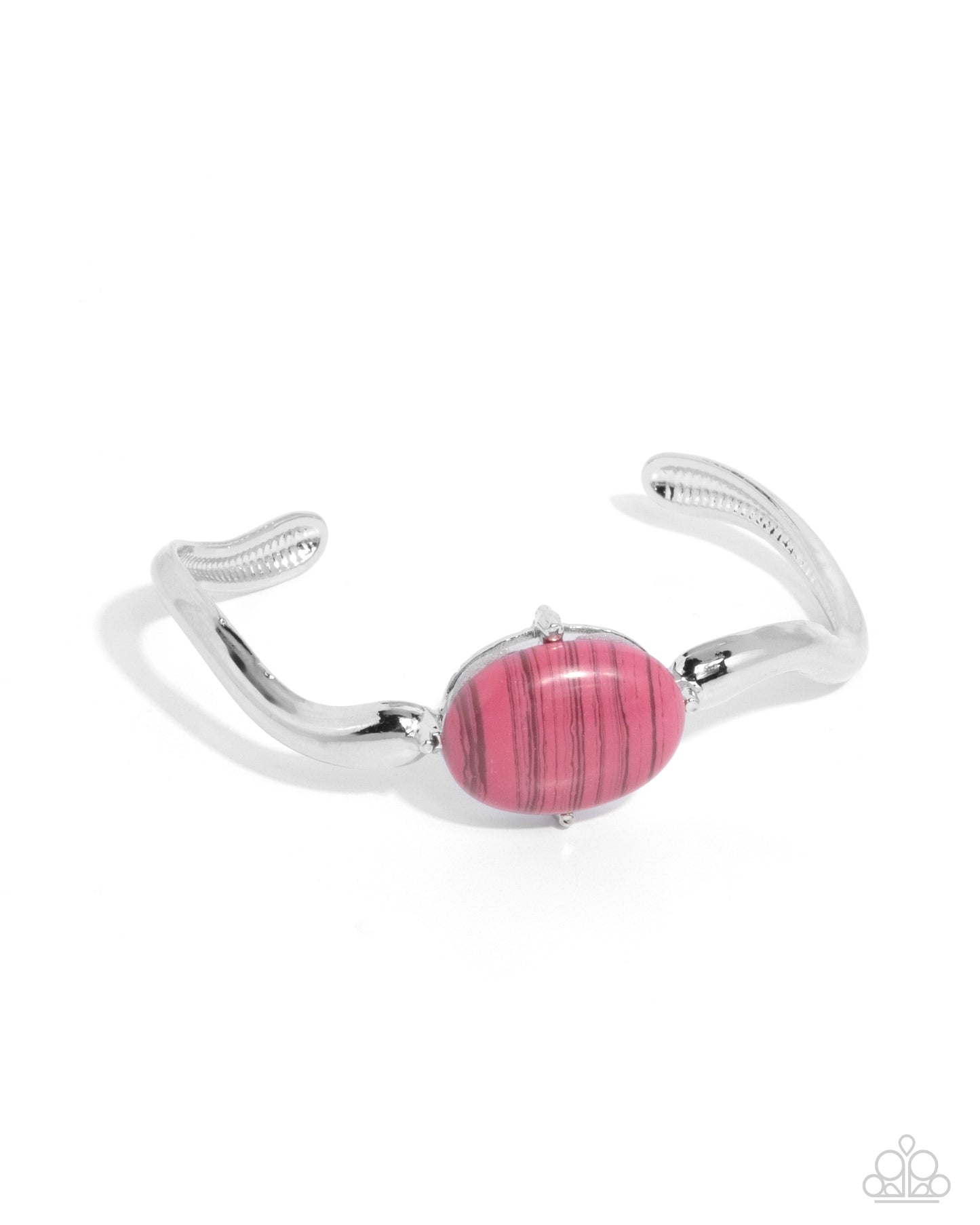 Striped Sensation - Pink Bracelet - Paparazzi Accessories - Alies Bling Bar